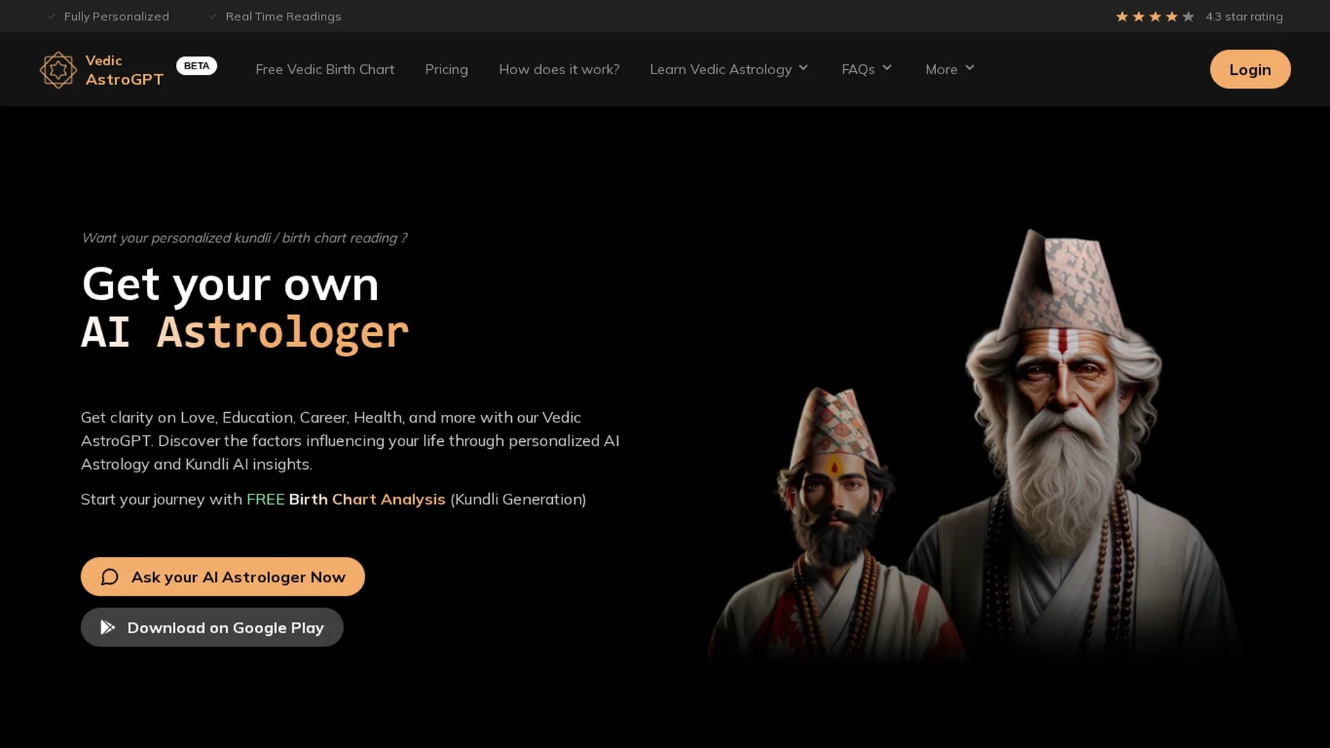 vedicastrogpt homepage