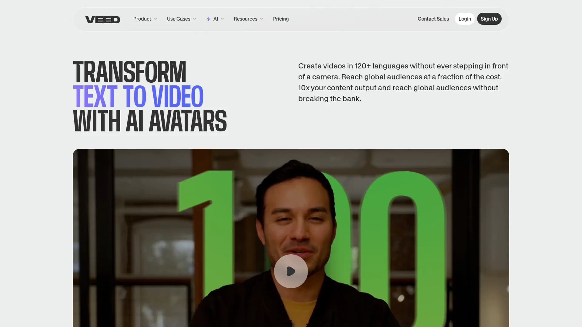 veed-io homepage