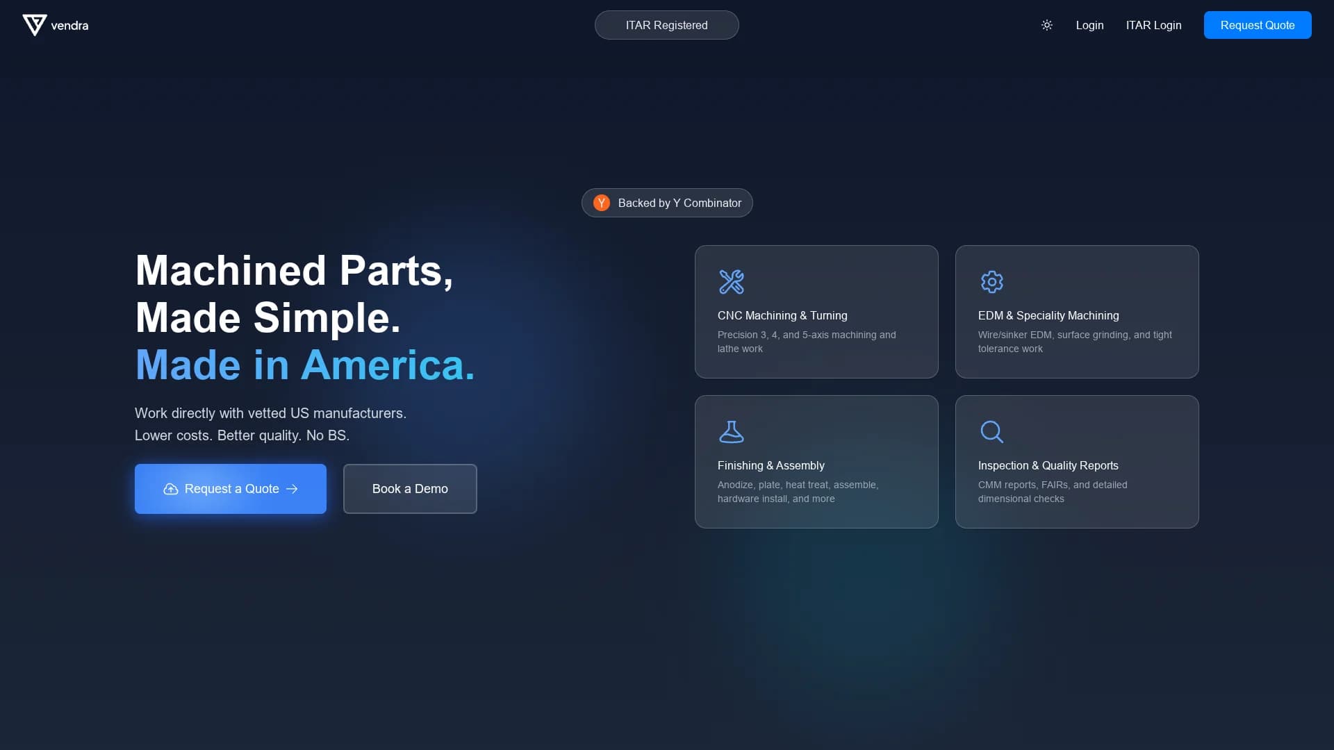 vendra homepage