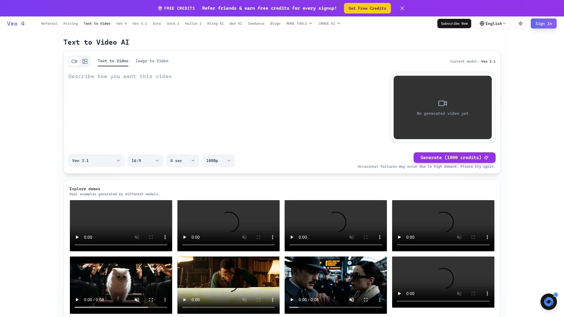 veo-4 homepage