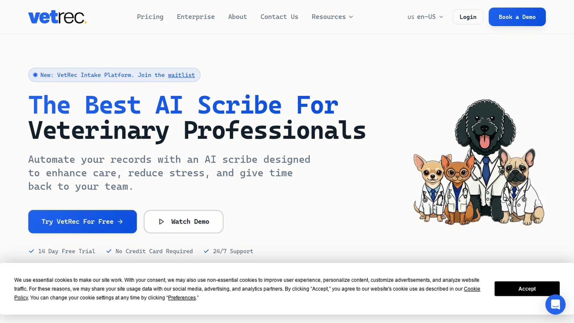 vetrec homepage
