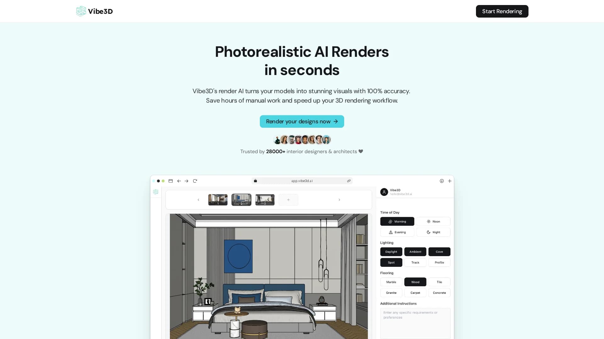 vibe3d-ai homepage