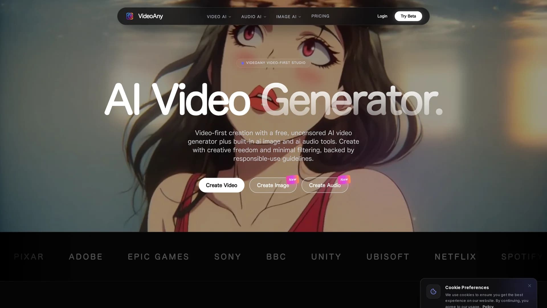 video-any-io homepage