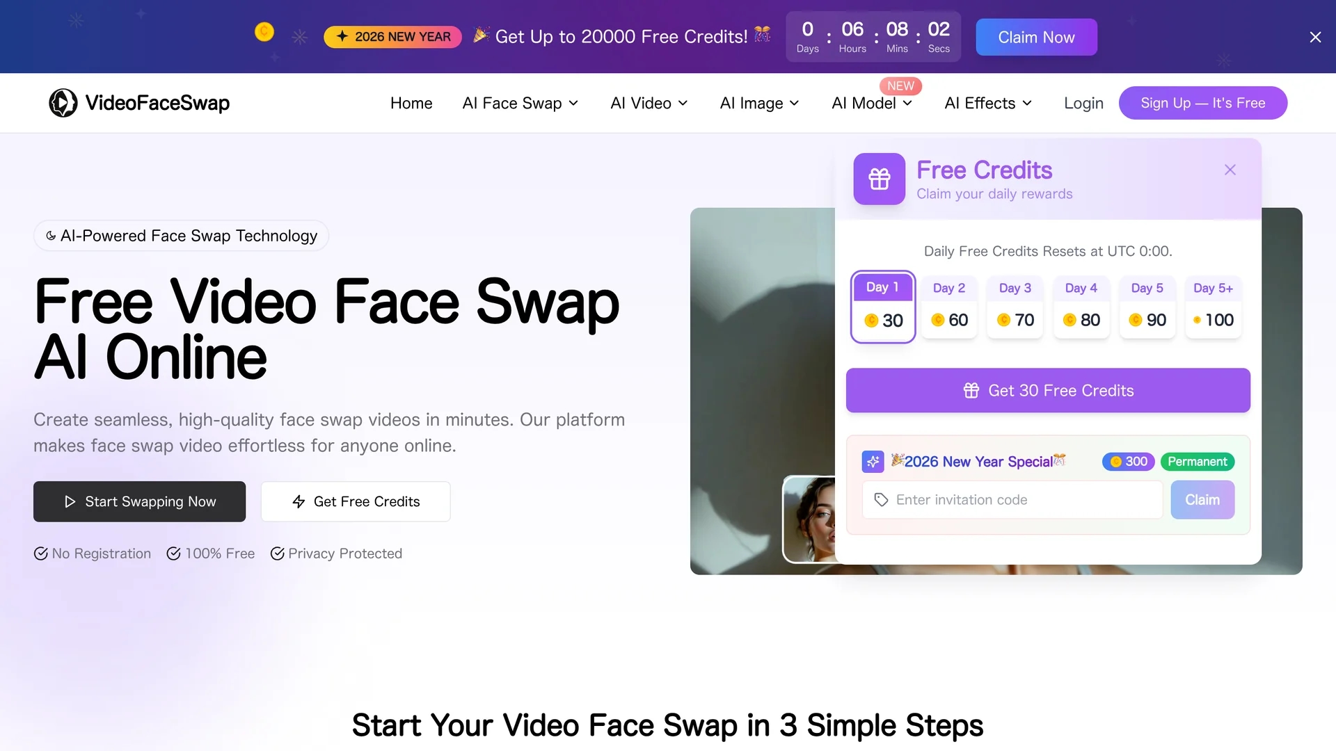 video-face-swap homepage