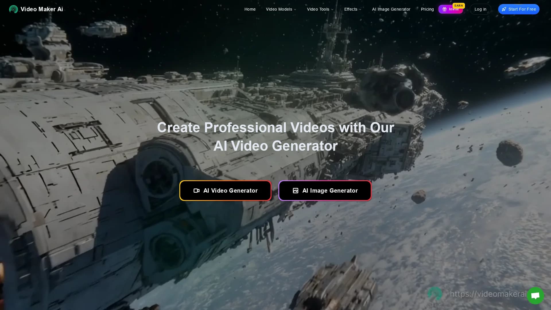 video-maker-ai-app homepage