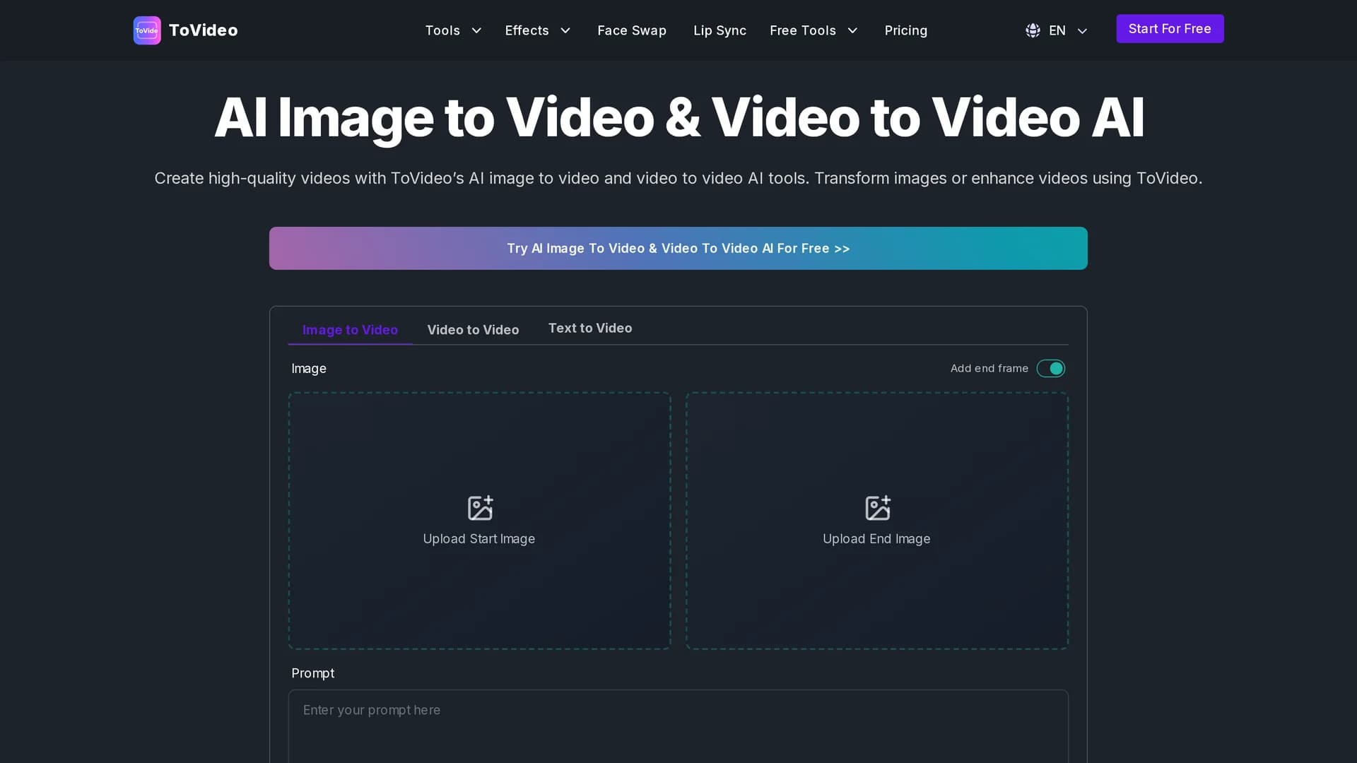 video-studio homepage