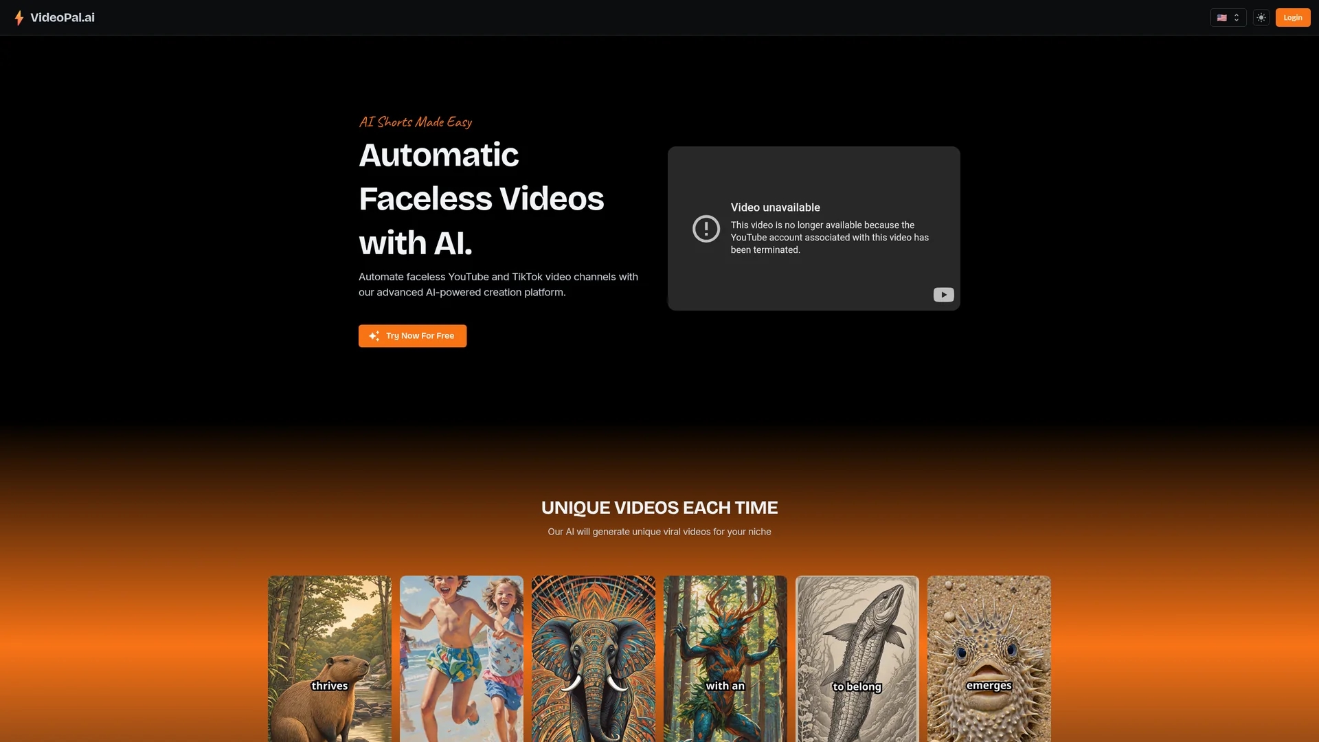 videopal-ai homepage