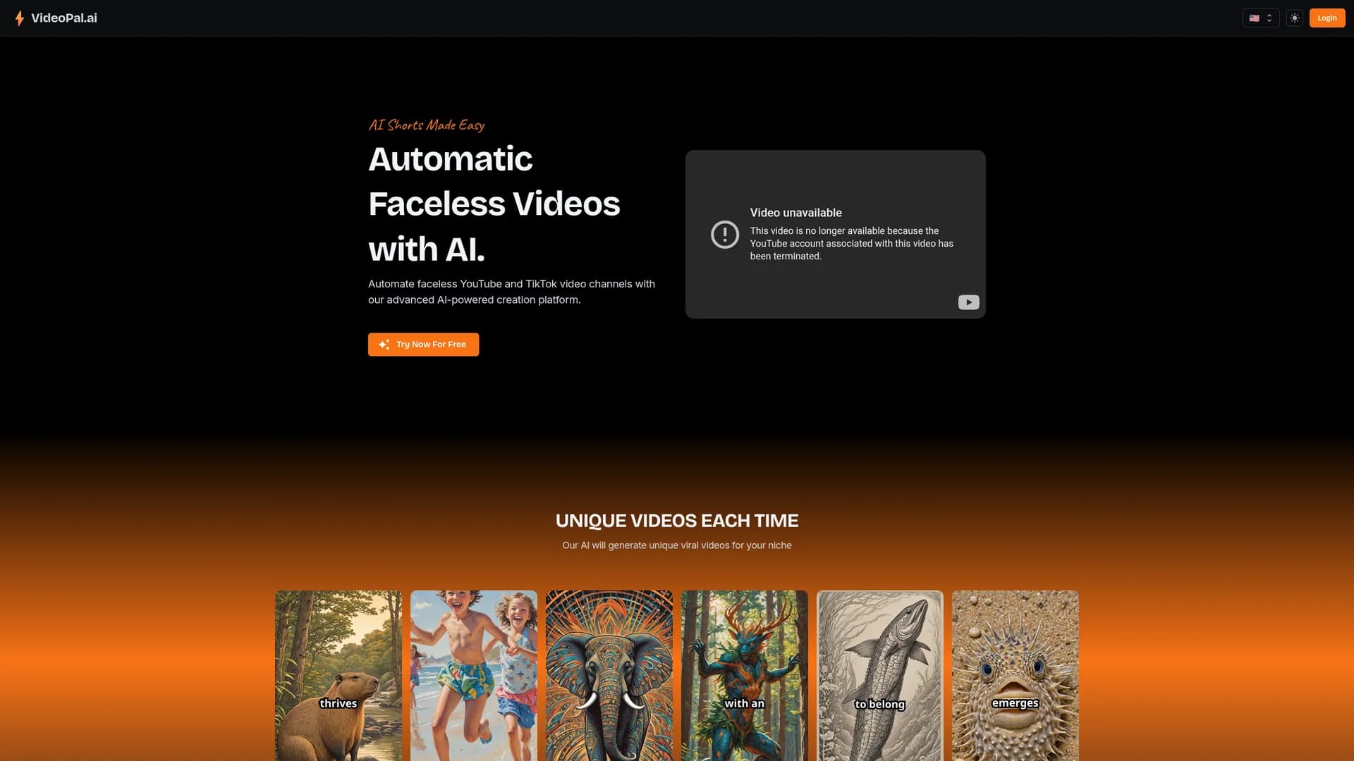 videopal-ai homepage