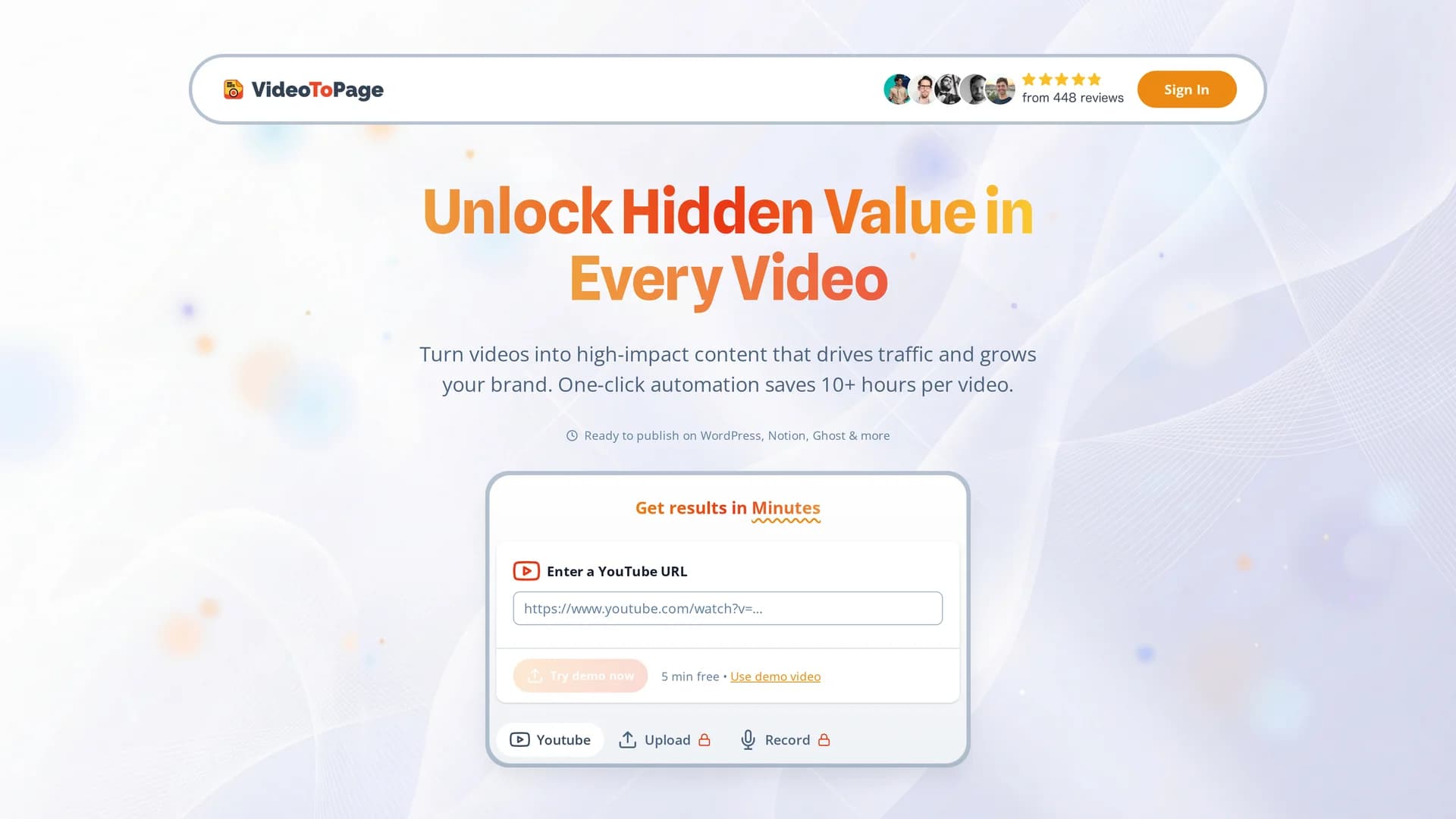 videotopage homepage