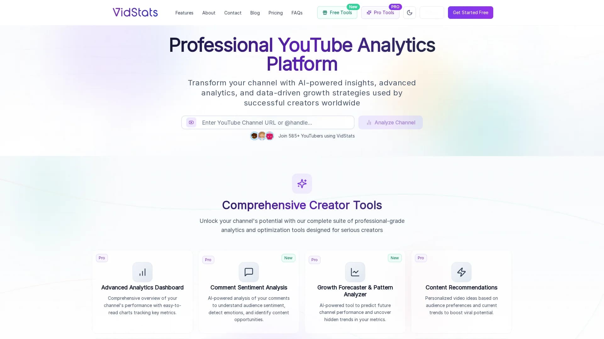 vidstats homepage