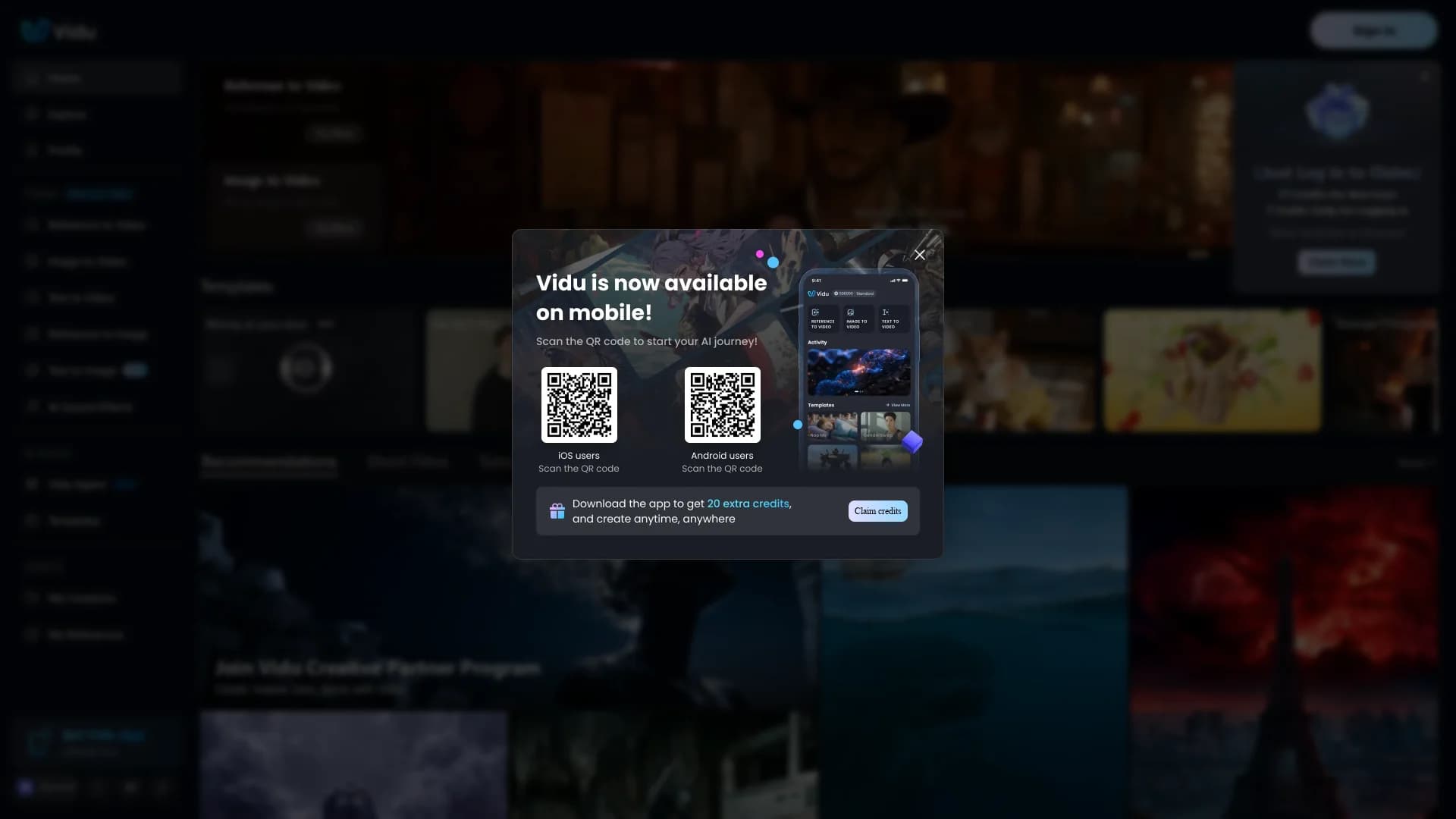 vidu-ai homepage