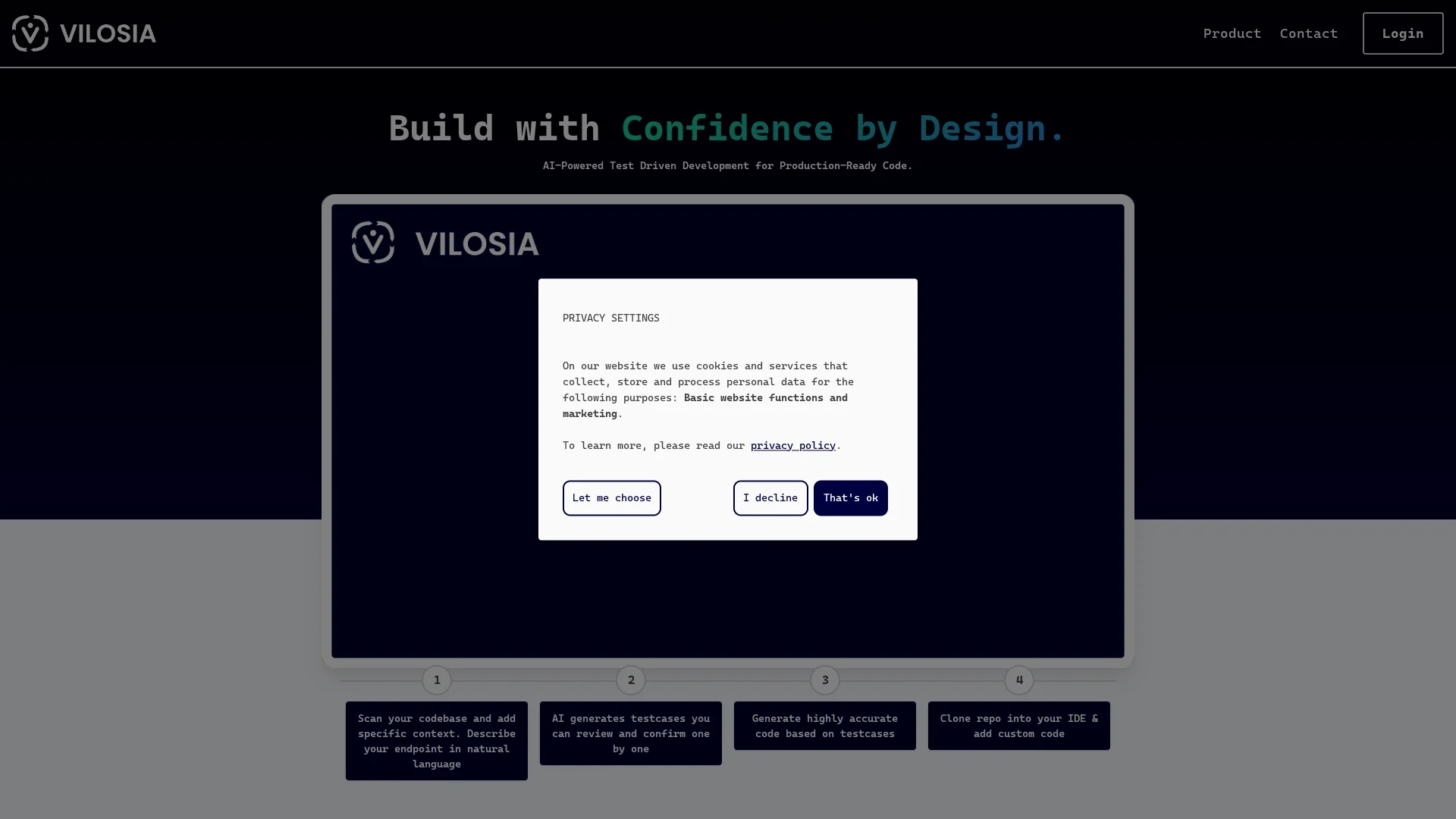 vilosia-inspect homepage