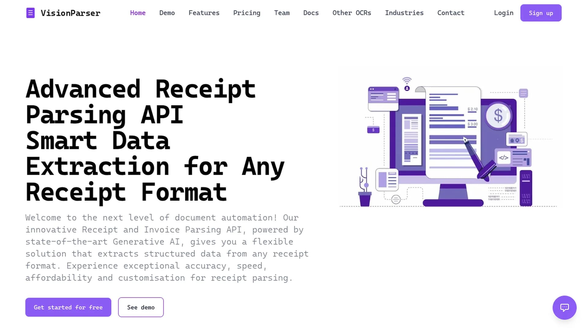 visionparser homepage