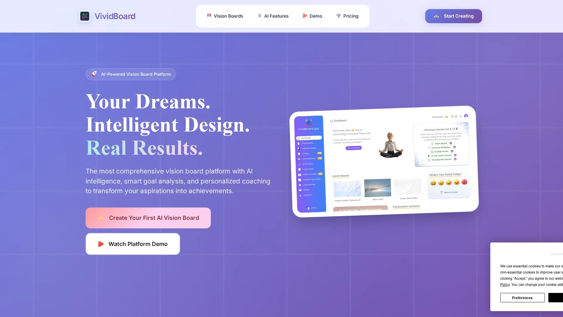 vividboard-app homepage