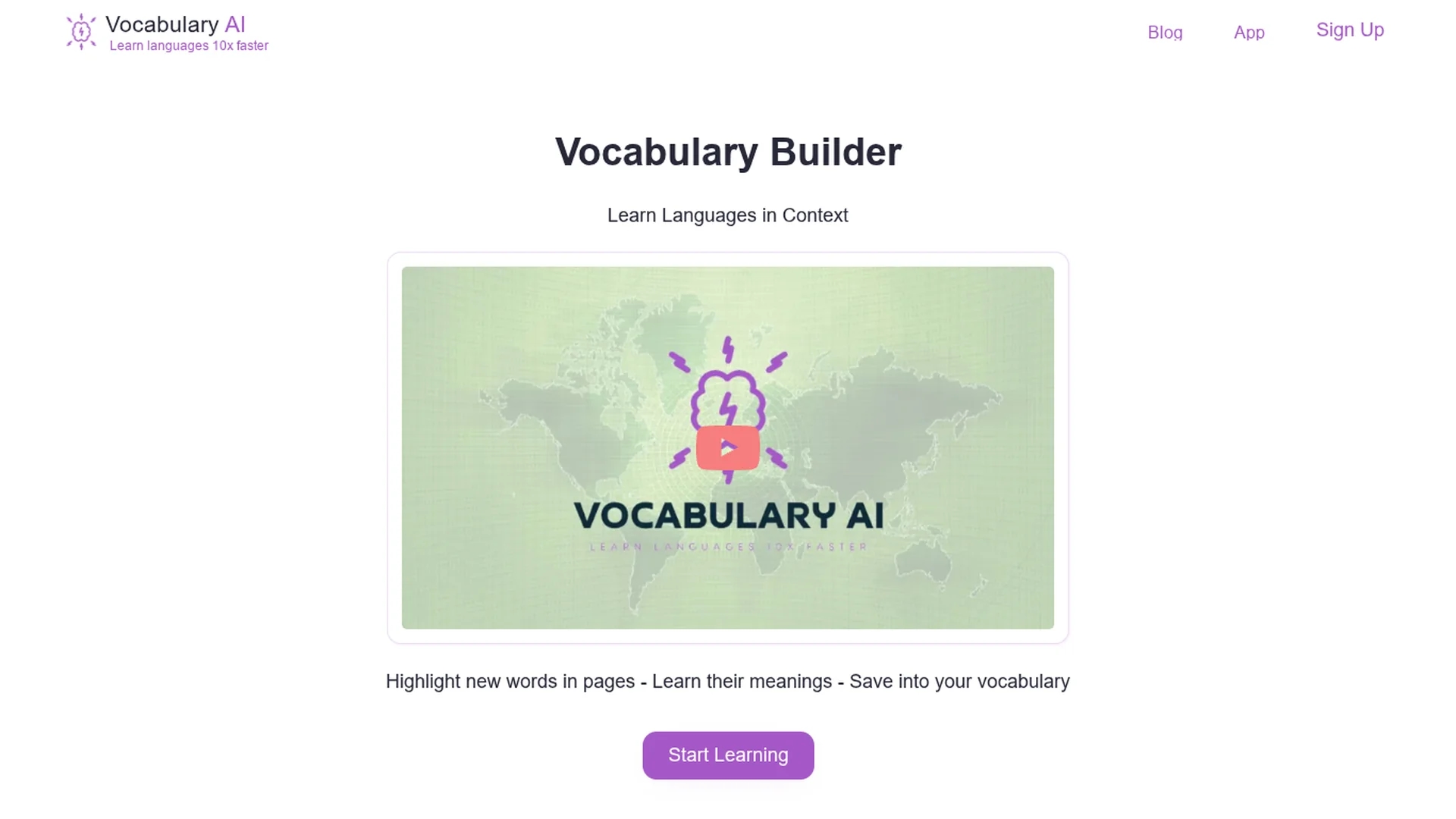 vocabulary-builder homepage