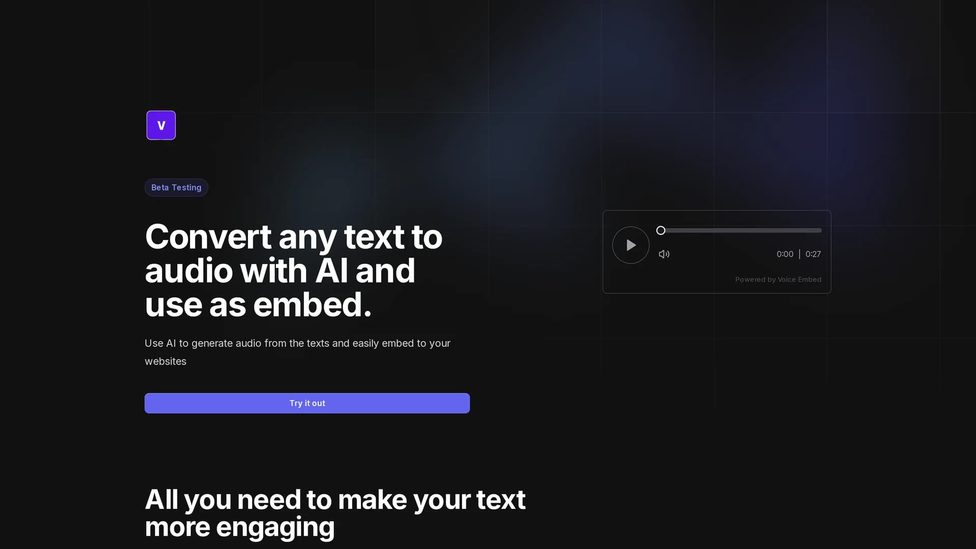 voice-embed homepage