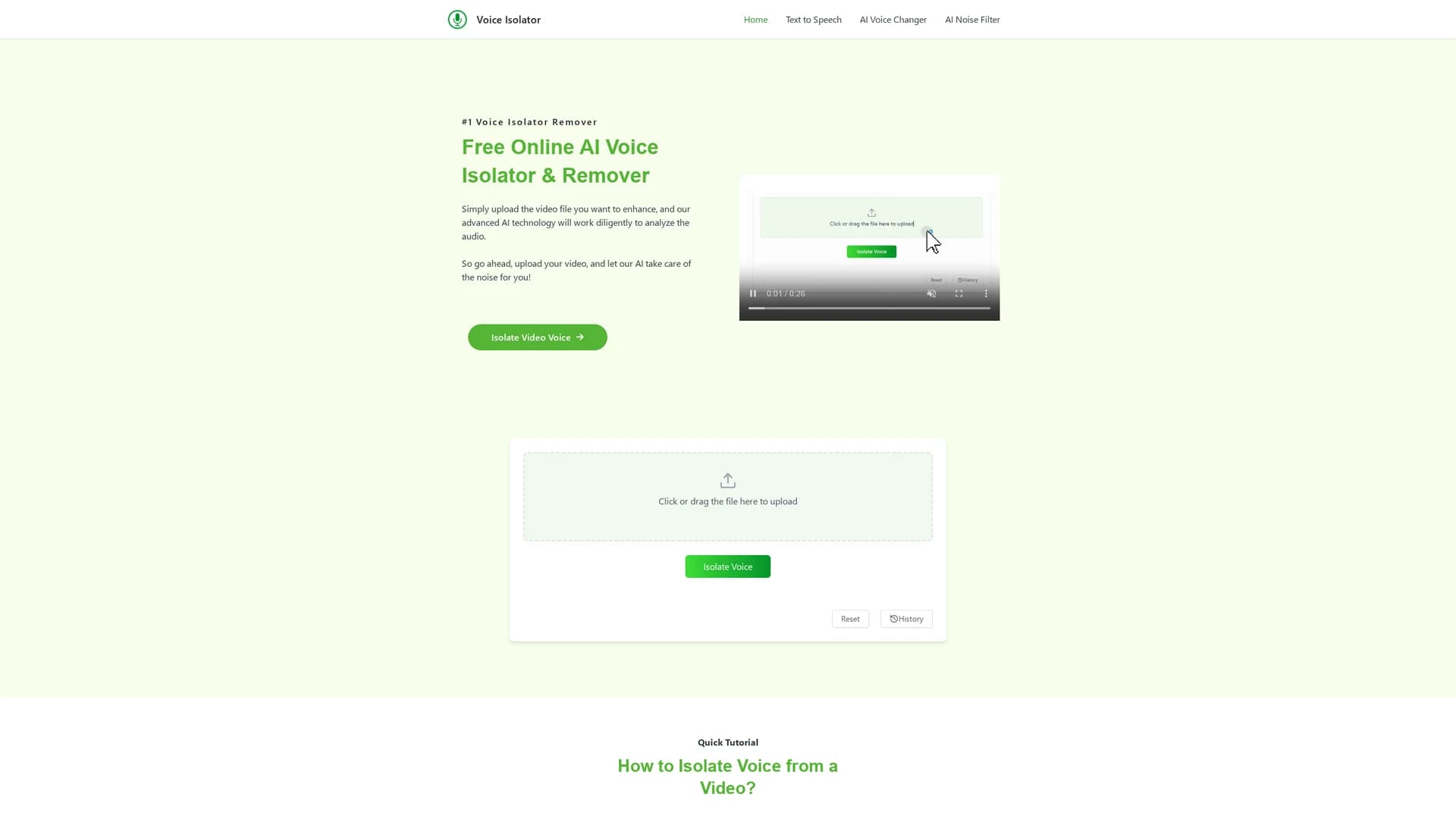 voice-isolator homepage