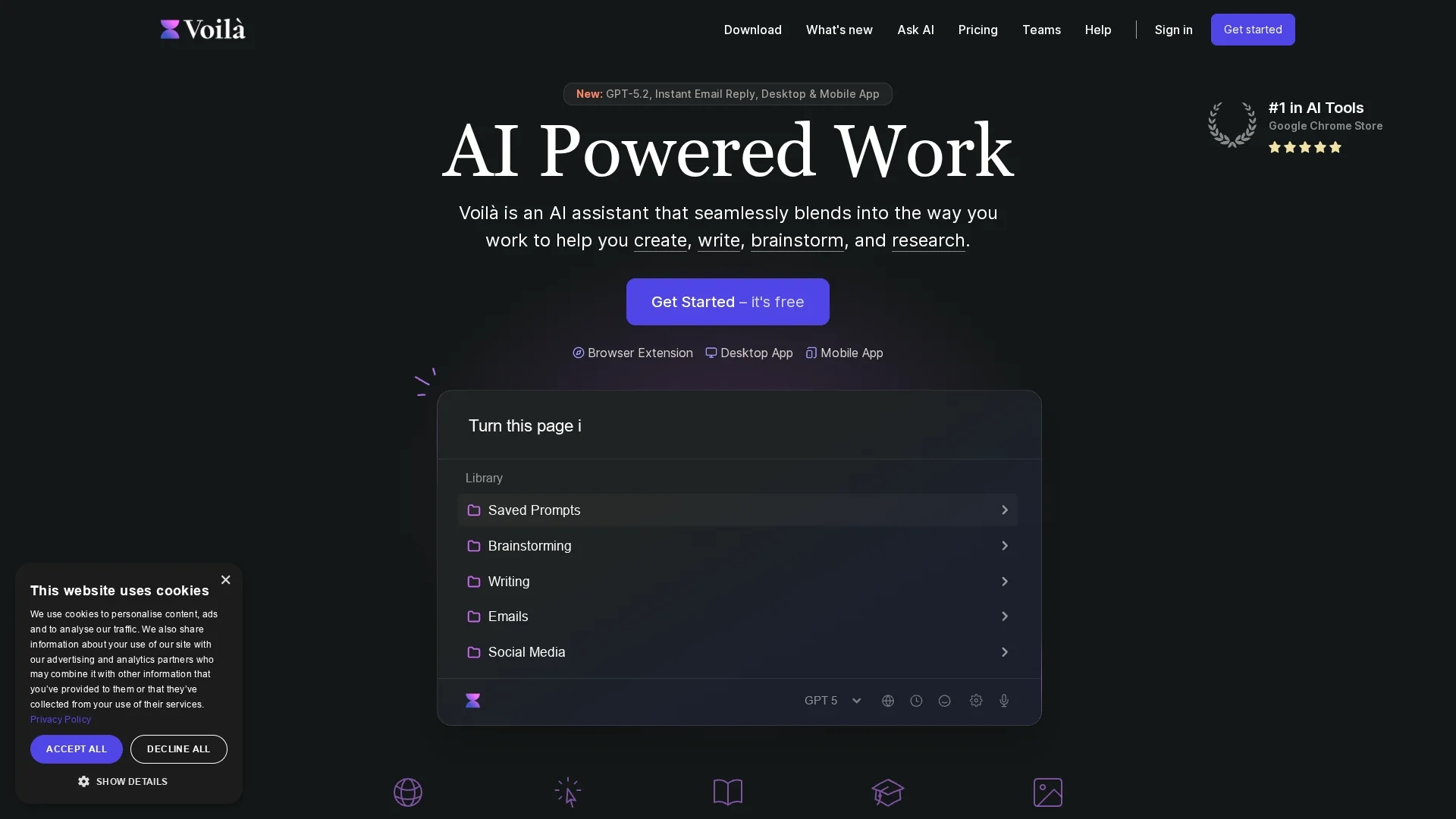 voil-chatgpt-browser-assistant homepage