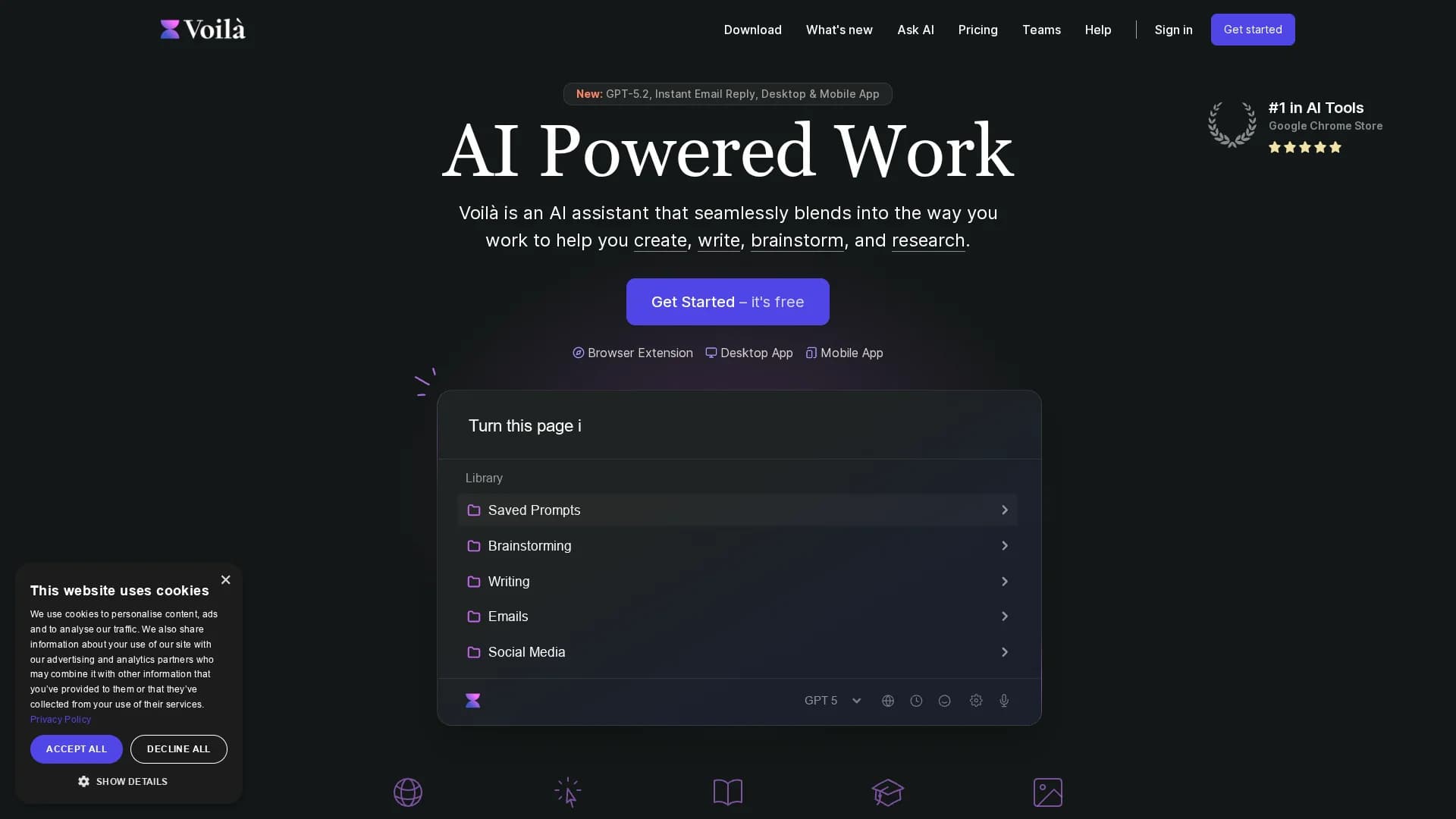voil-chatgpt-browser-assistant homepage
