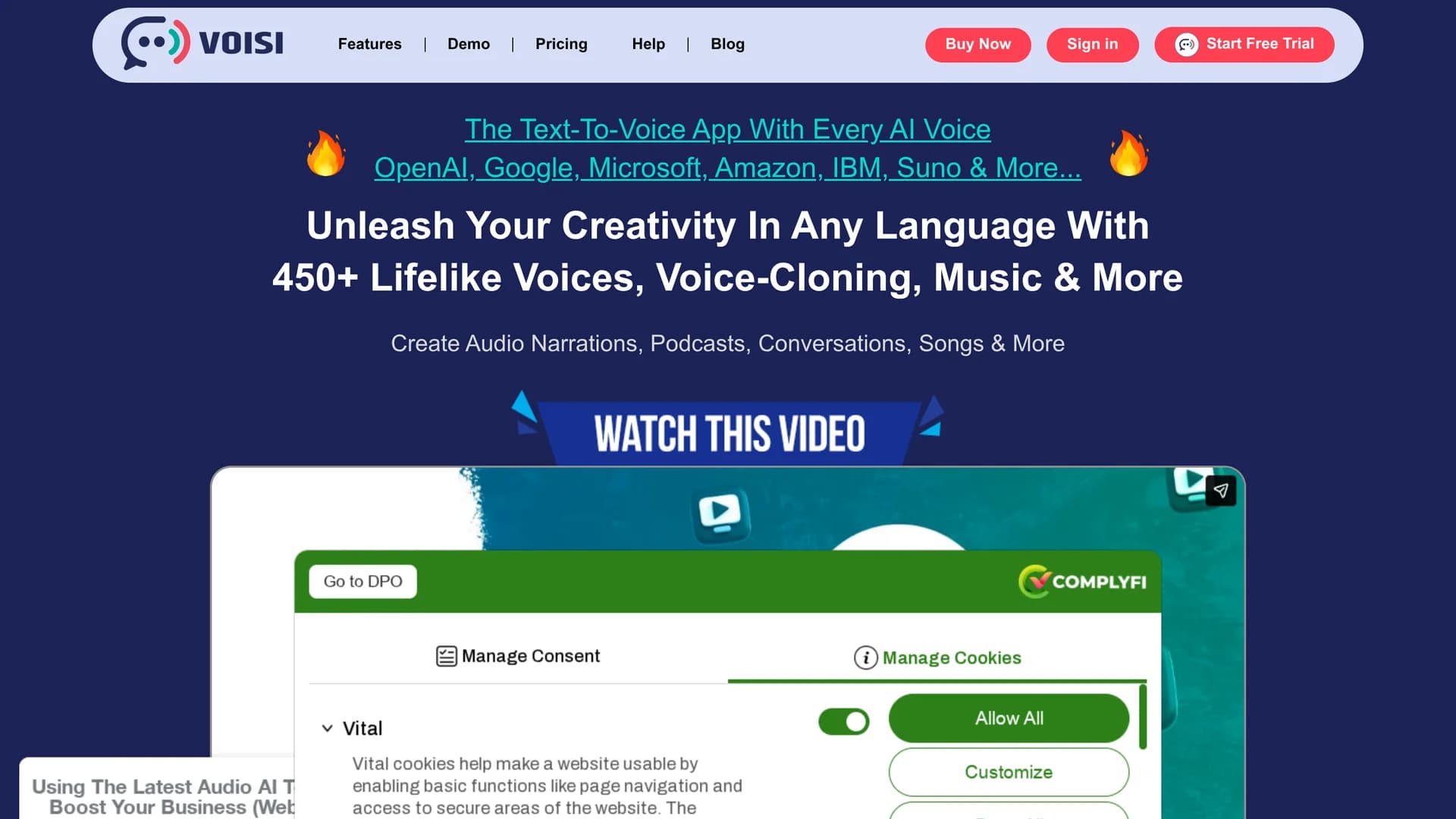 voisi-ai homepage