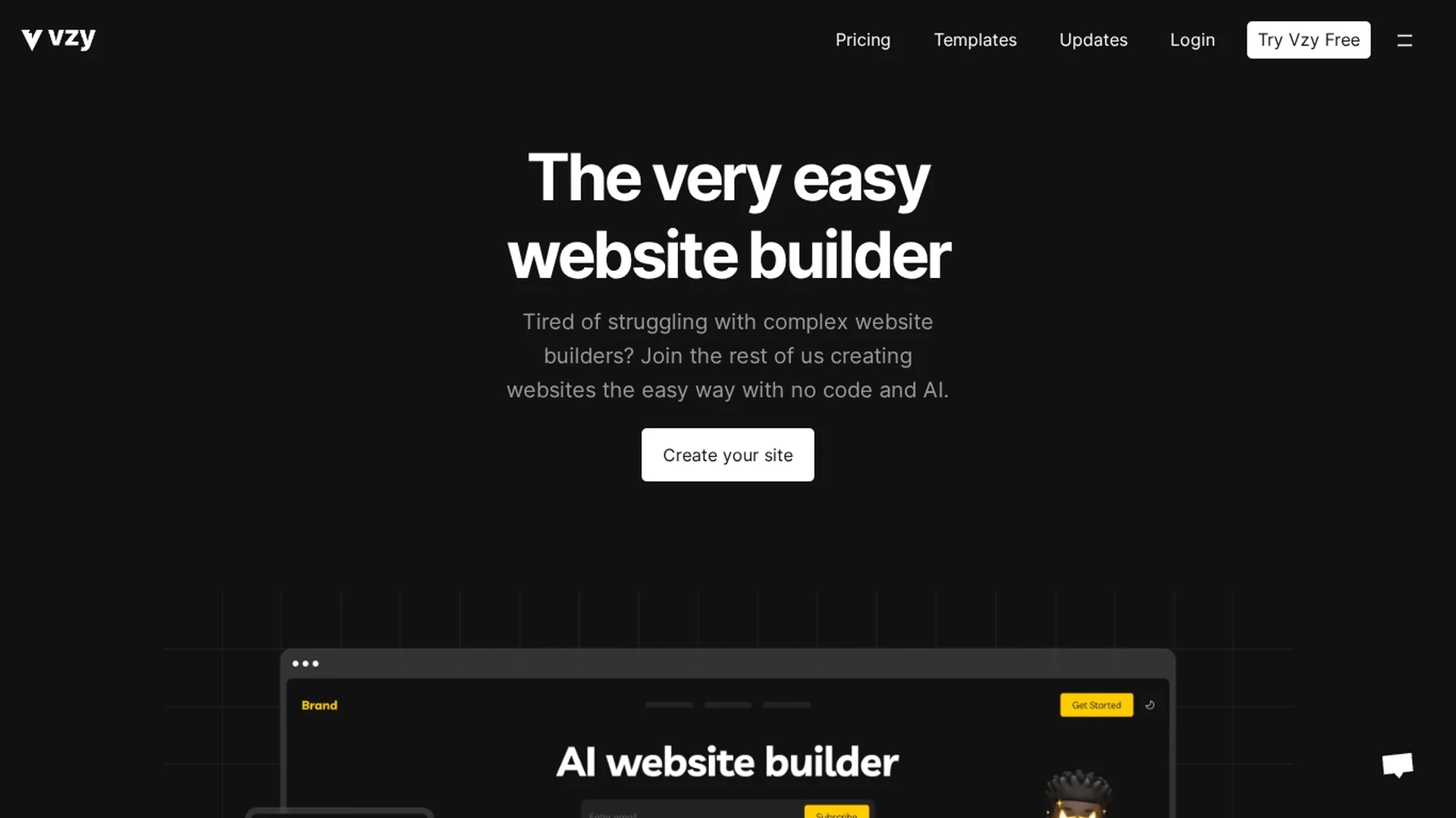 vzy homepage