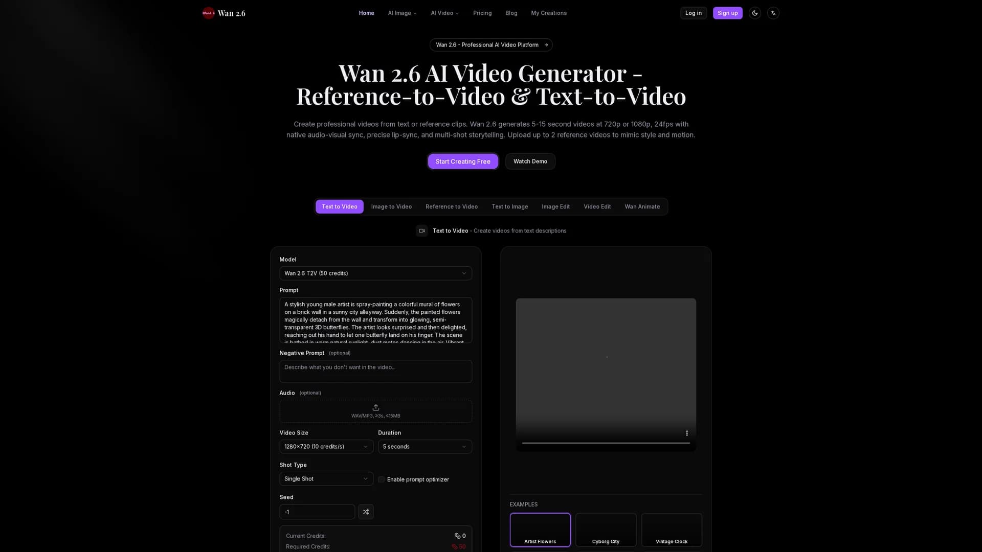 wan26-io homepage
