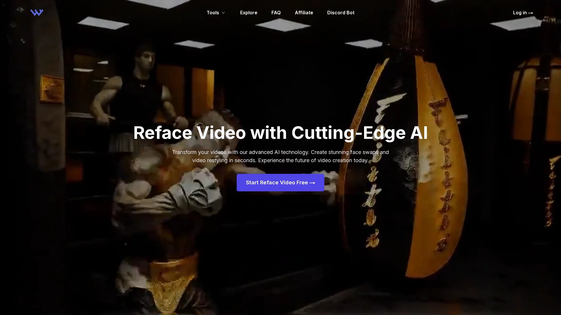 warpvideo-ai homepage