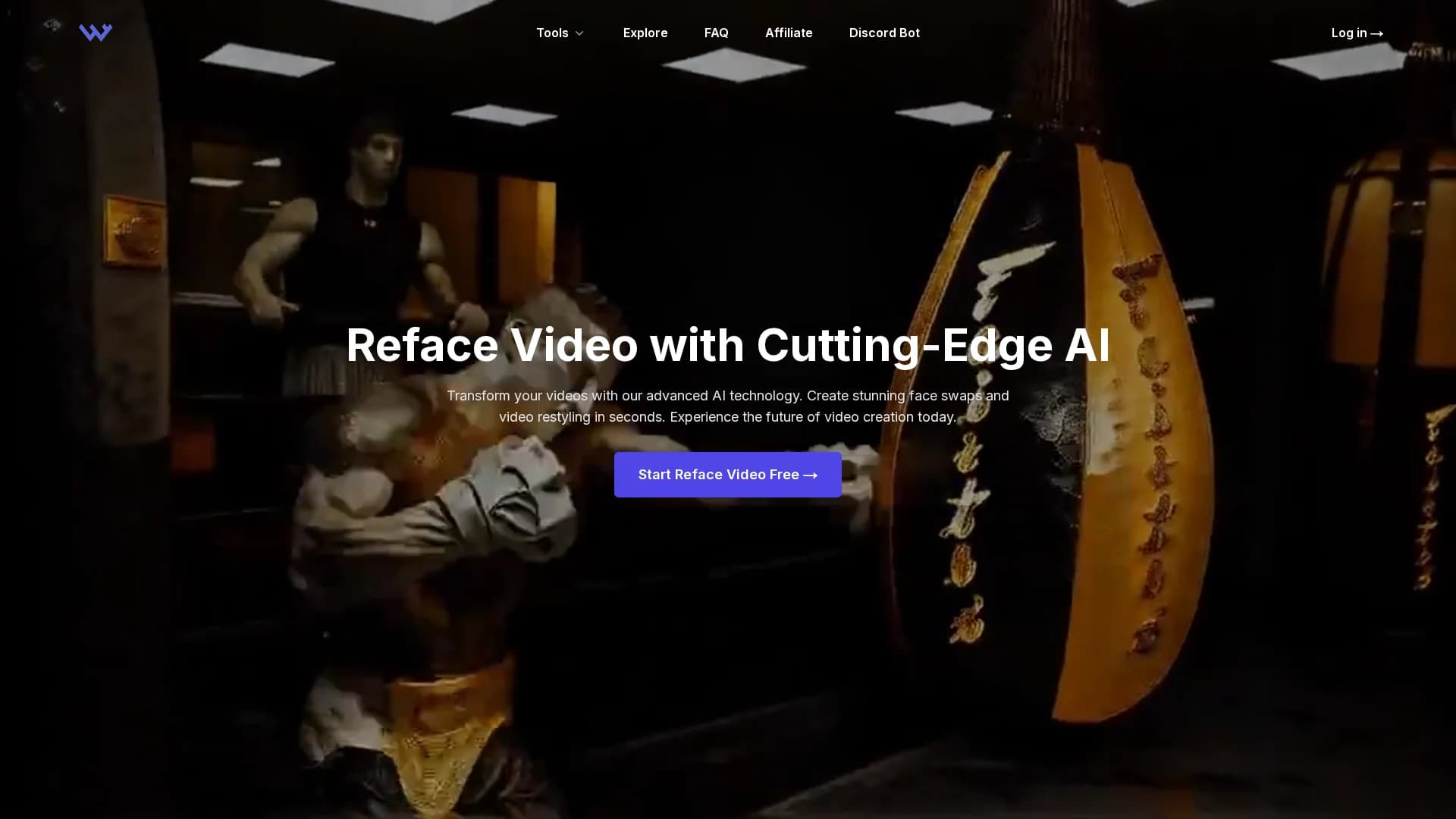 warpvideo-ai homepage