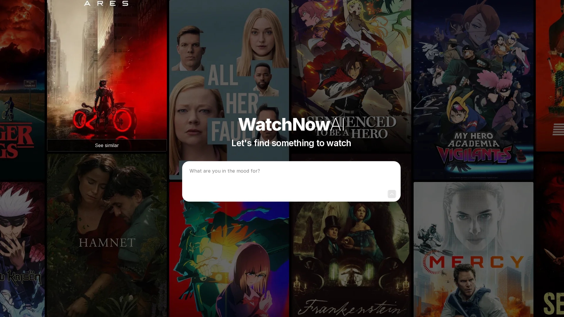 watchnow-ai homepage