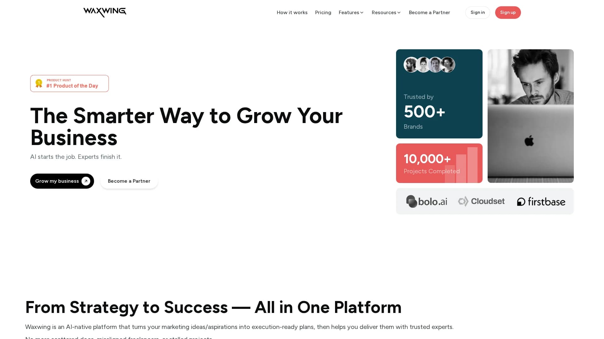 waxwing-ai homepage