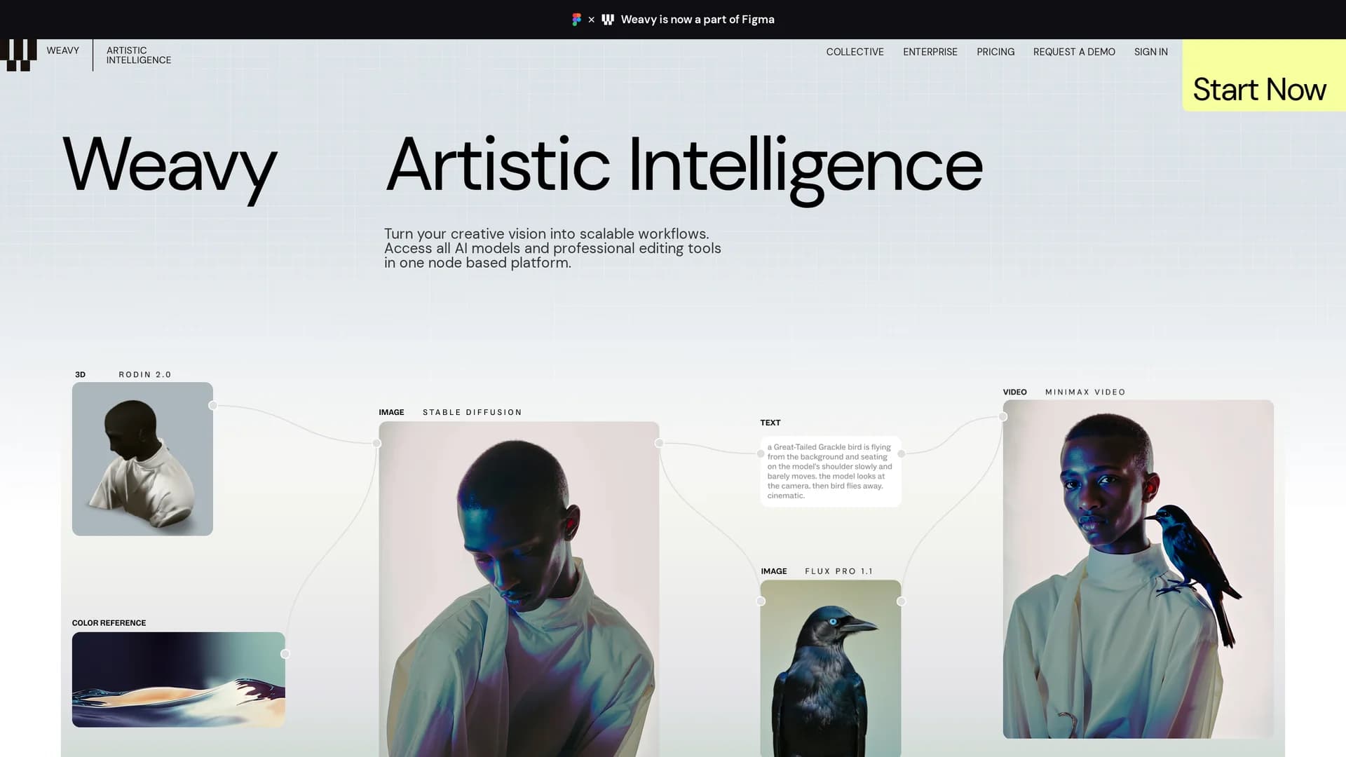 weavy homepage