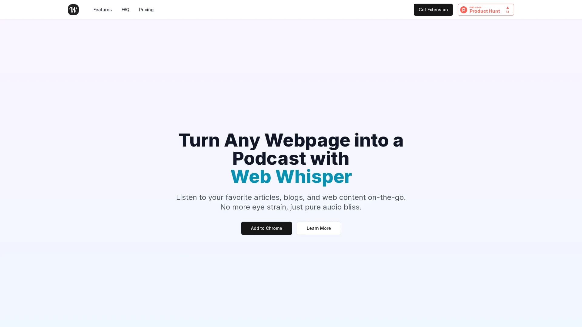 web-whisper homepage