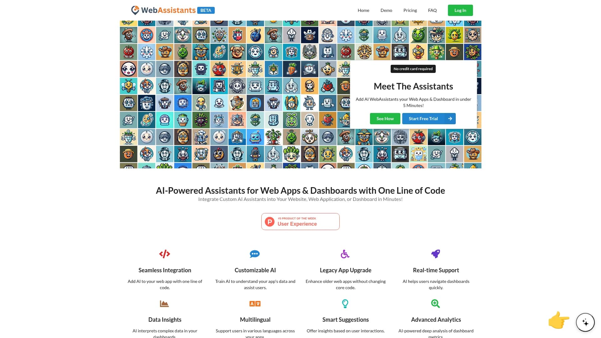 webassistants-ai homepage