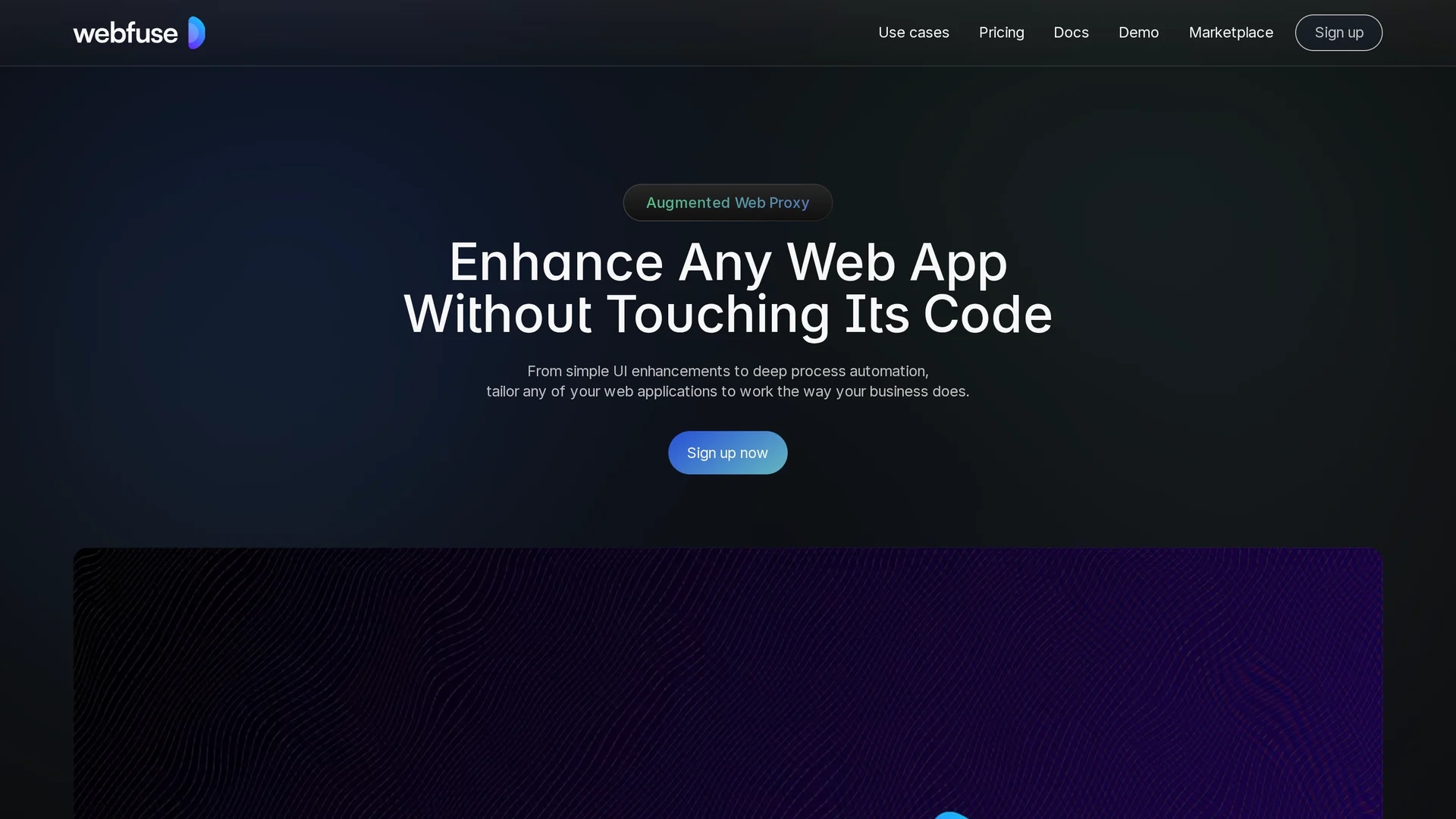 webfuse homepage