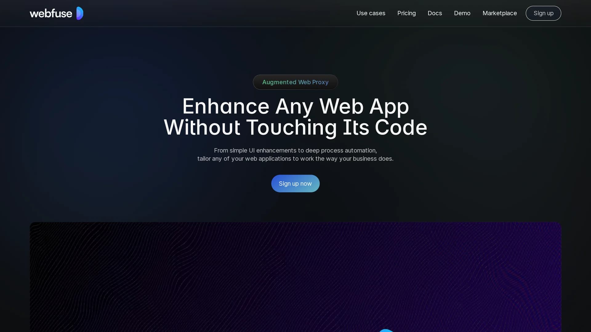 webfuse homepage