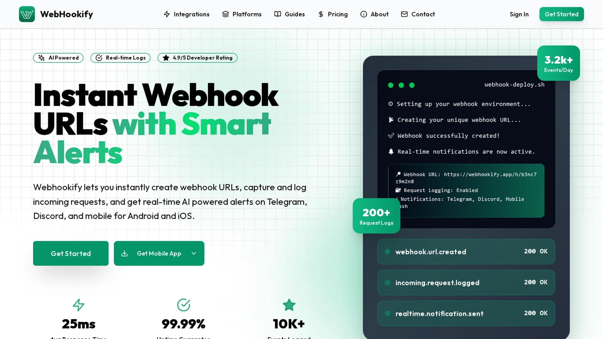 webhookify homepage