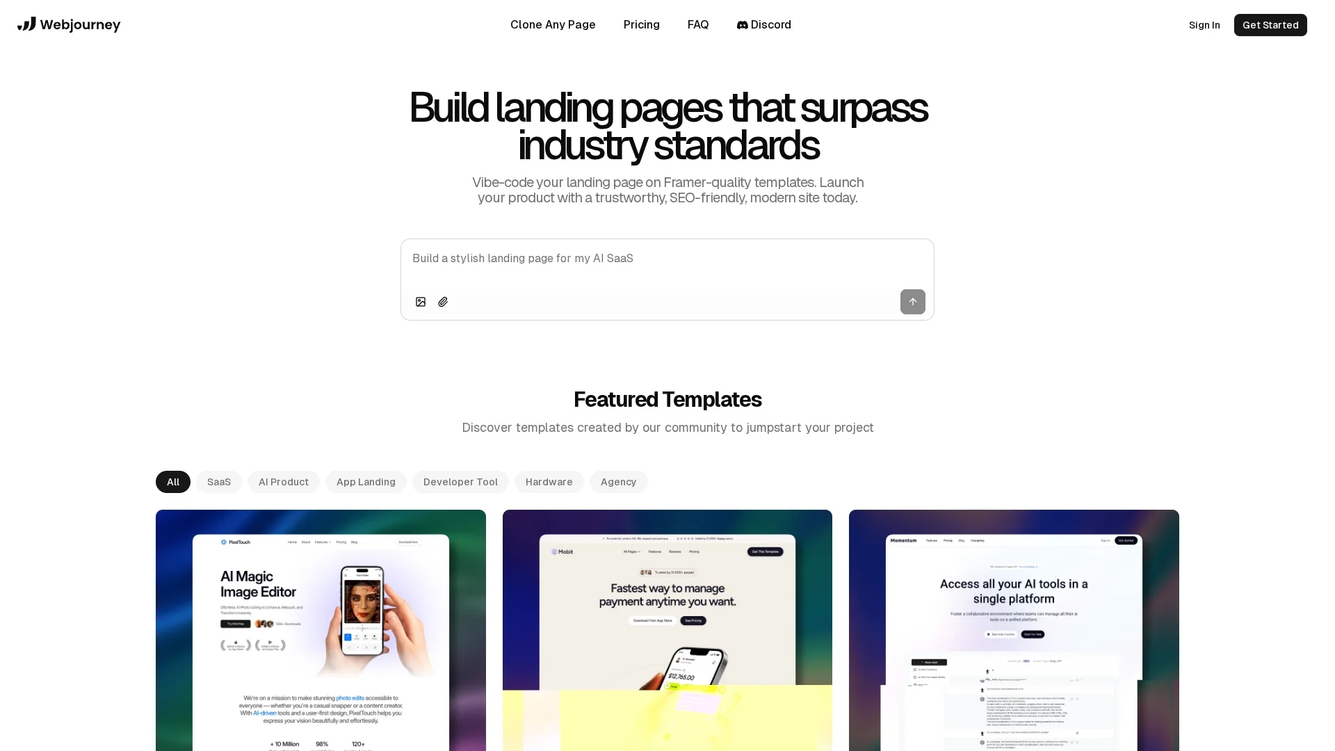 webjourney homepage
