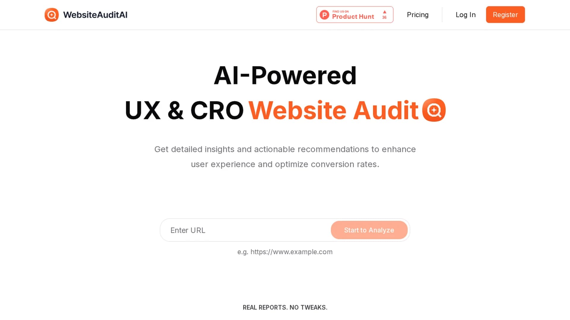 websiteauditai homepage