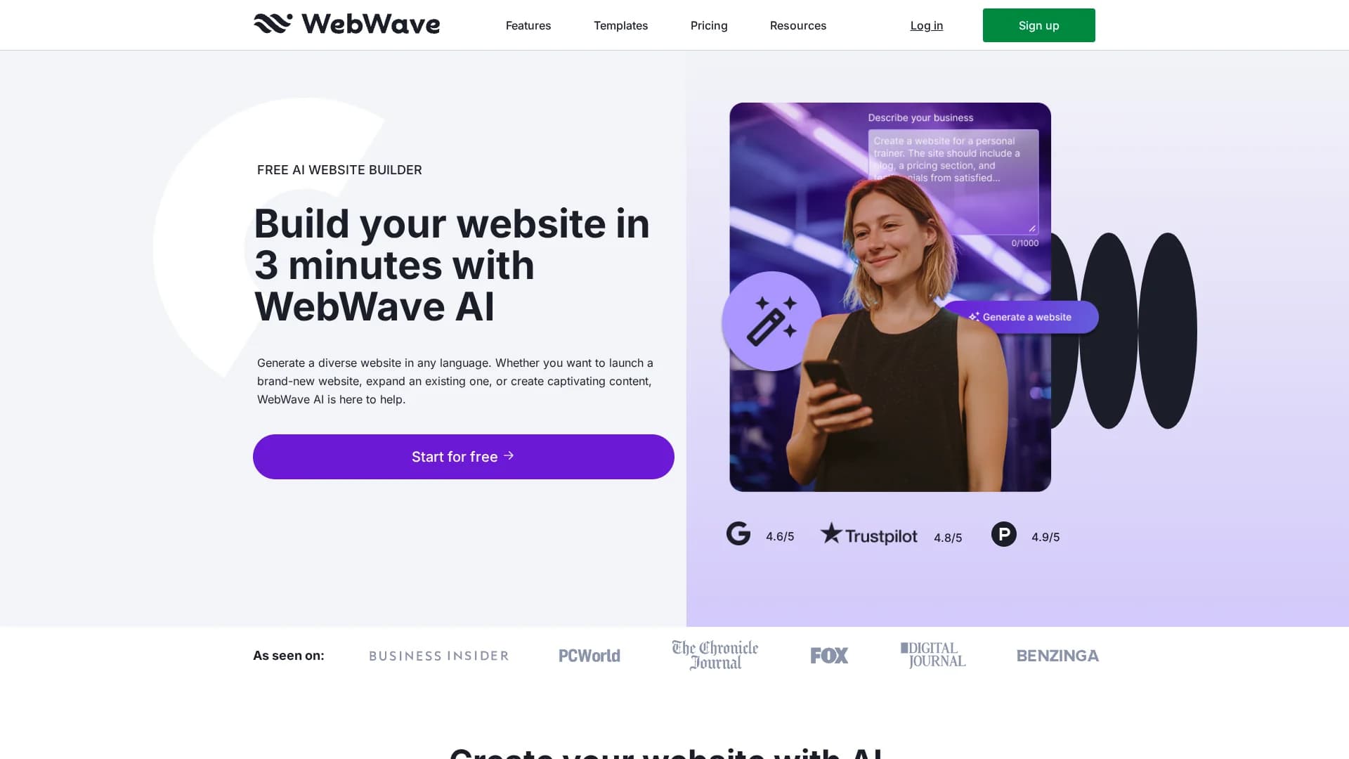 webwave-ai homepage
