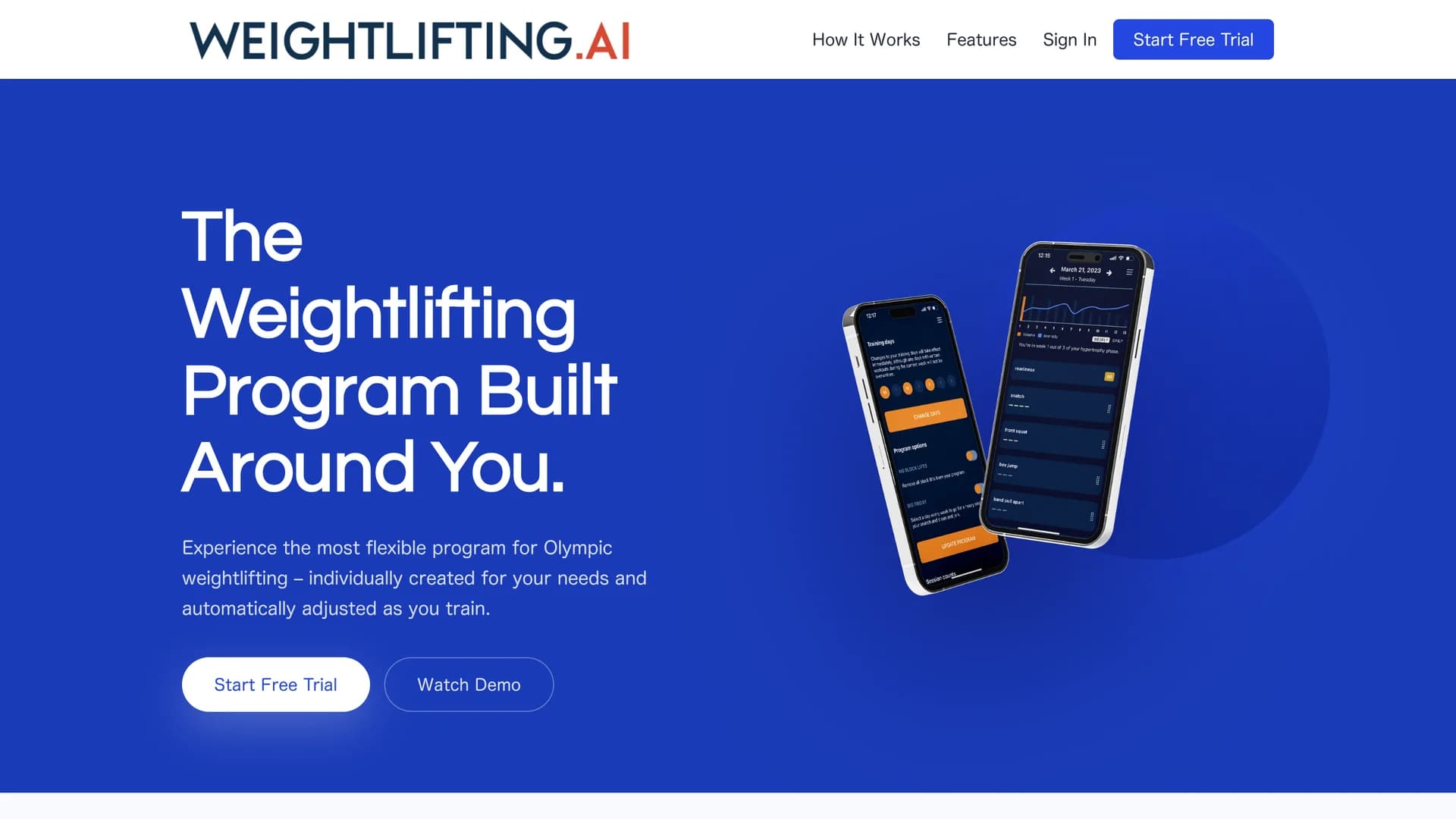weightlifting-ai homepage