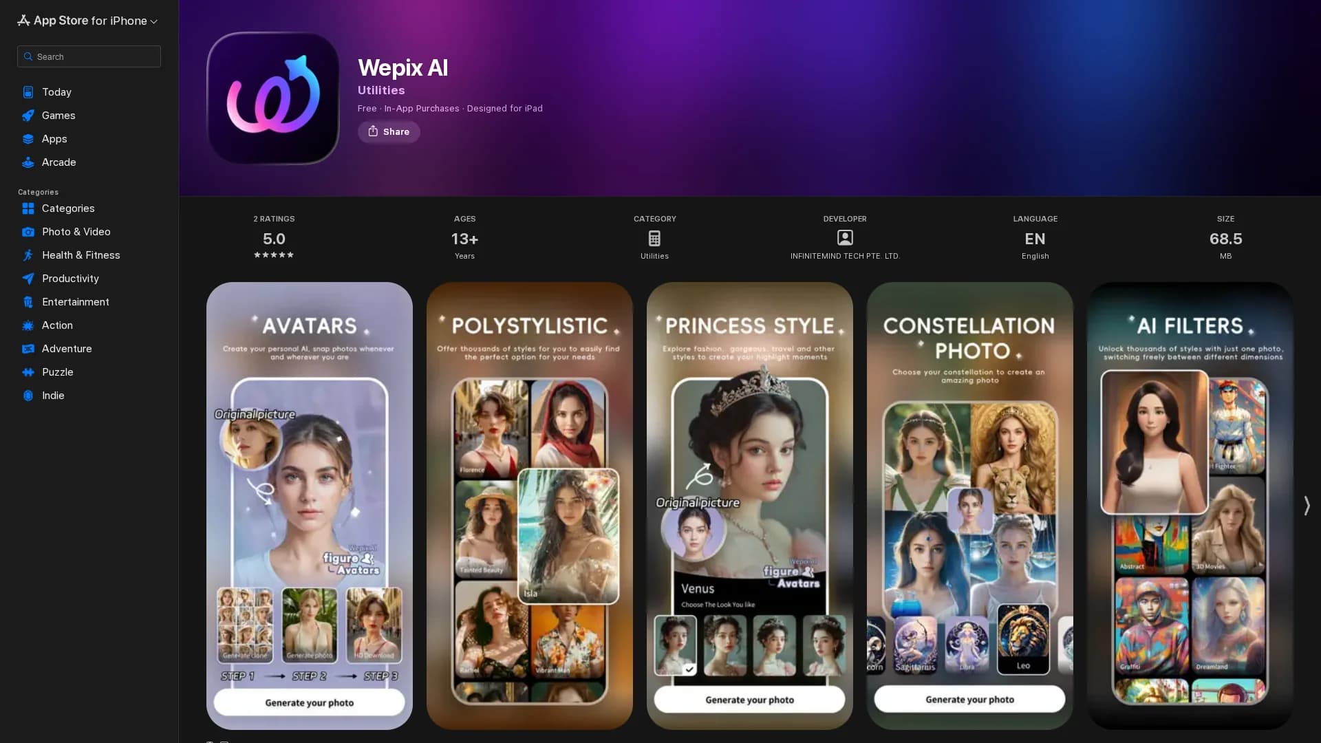 wepix homepage