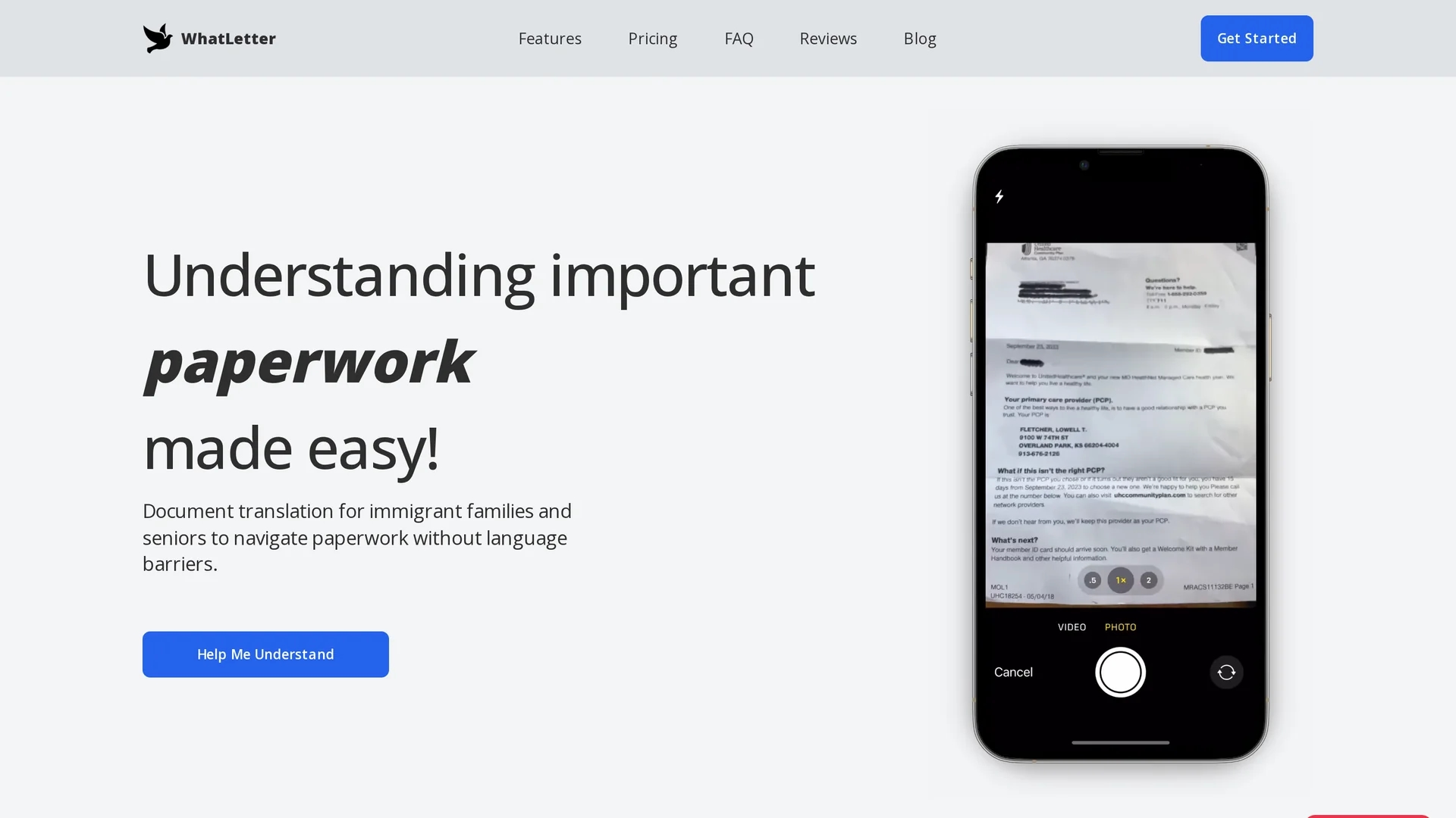 whatletter homepage