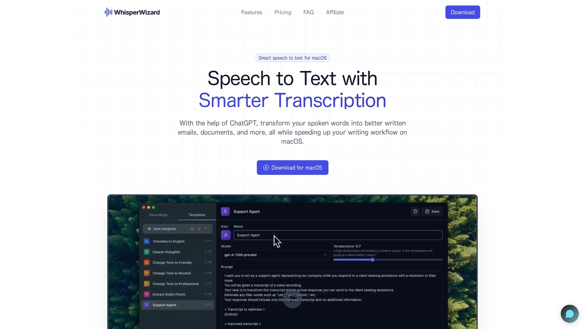 whisper-wizard homepage