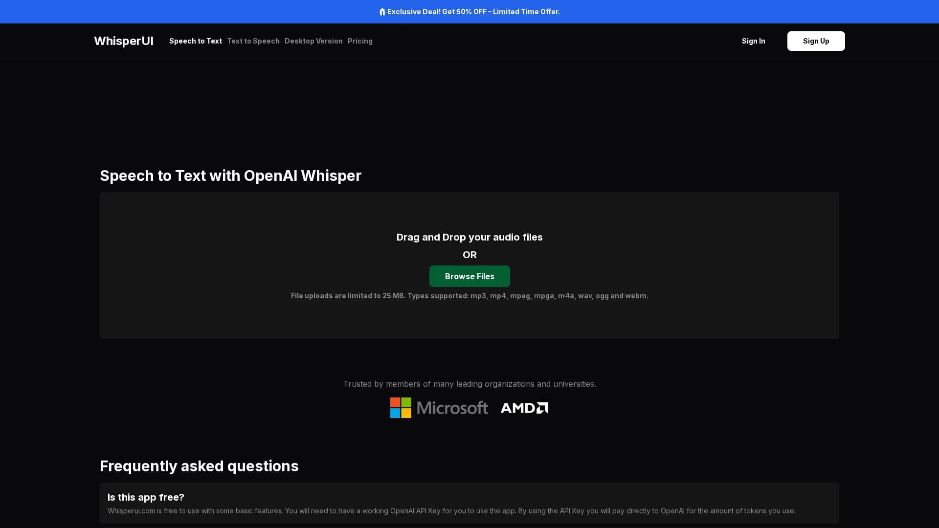 whisperui homepage