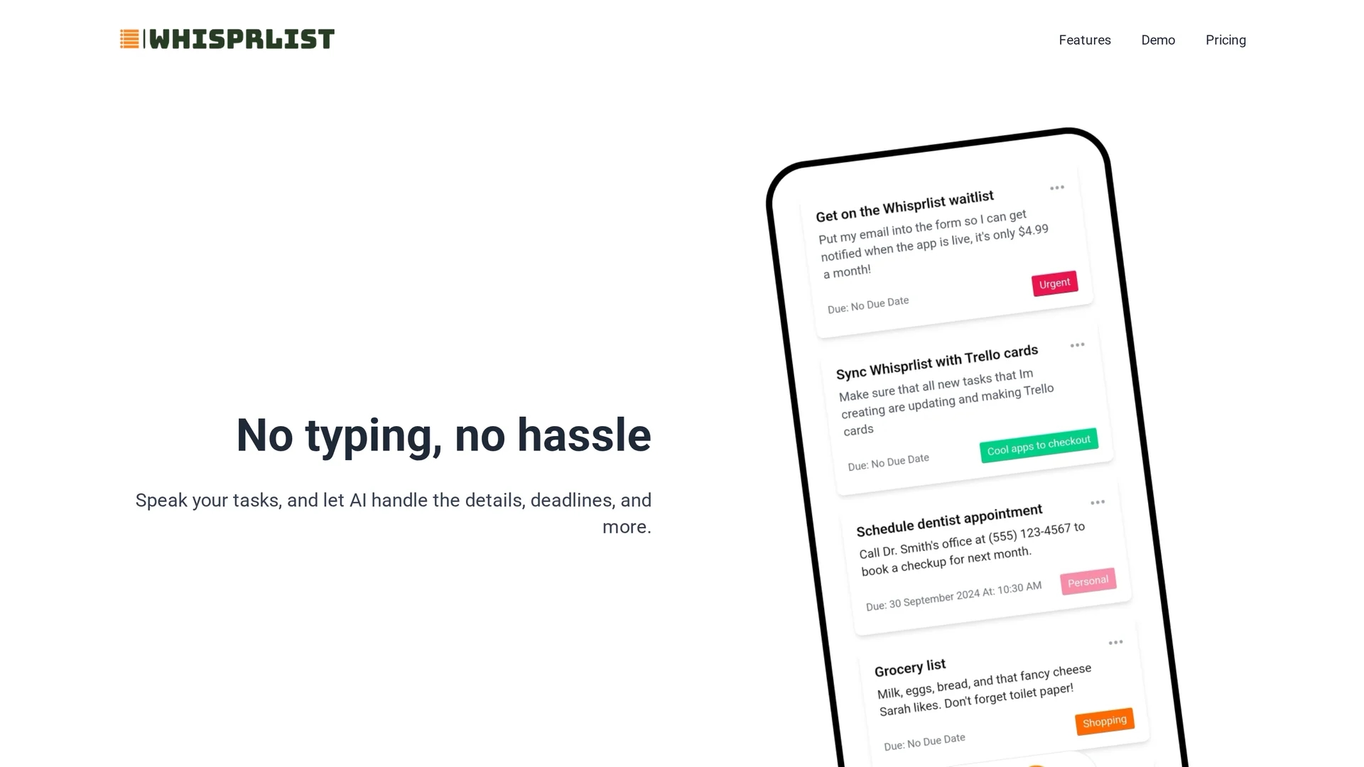 whisprlist homepage