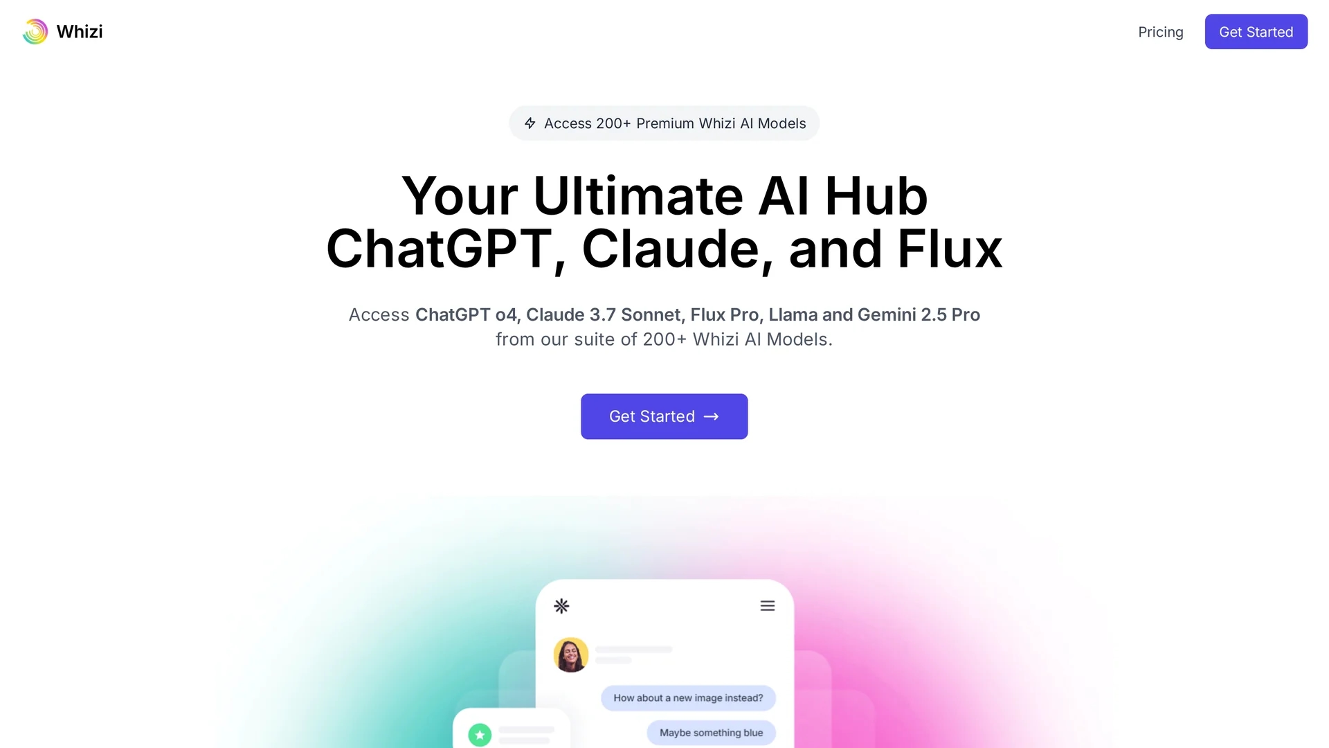 whizi homepage