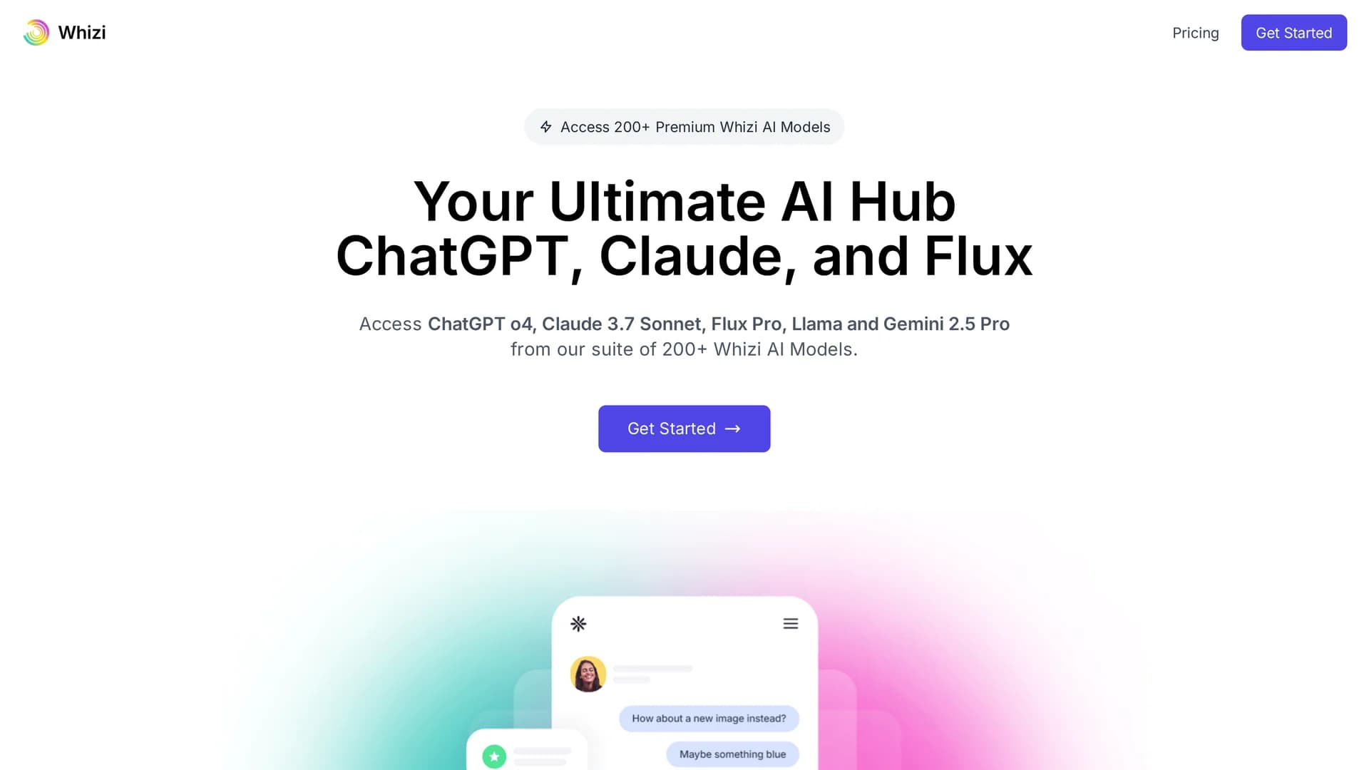 whizi homepage