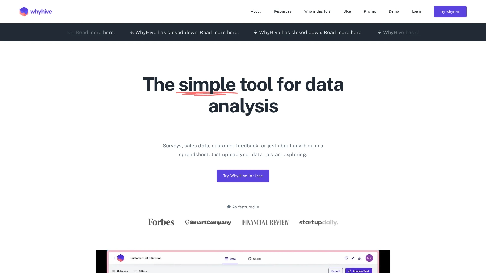 whyhive homepage