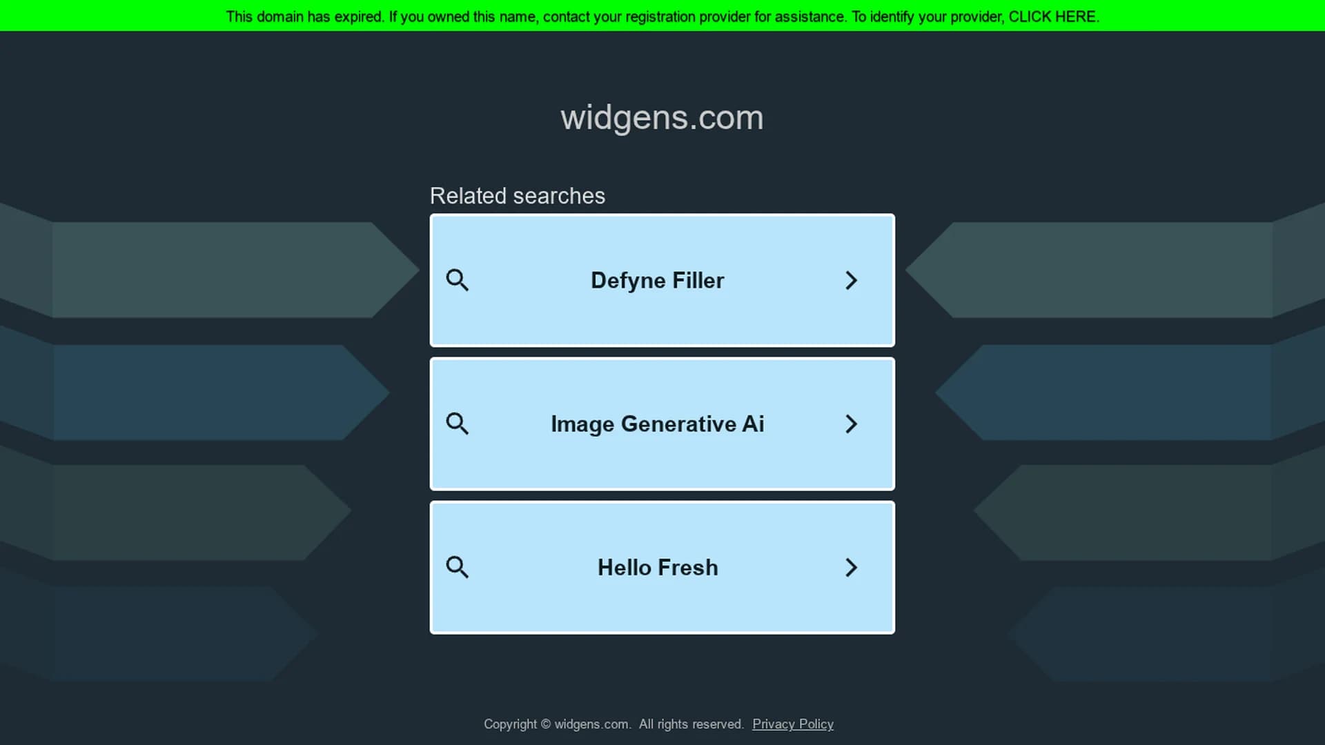 widgens homepage