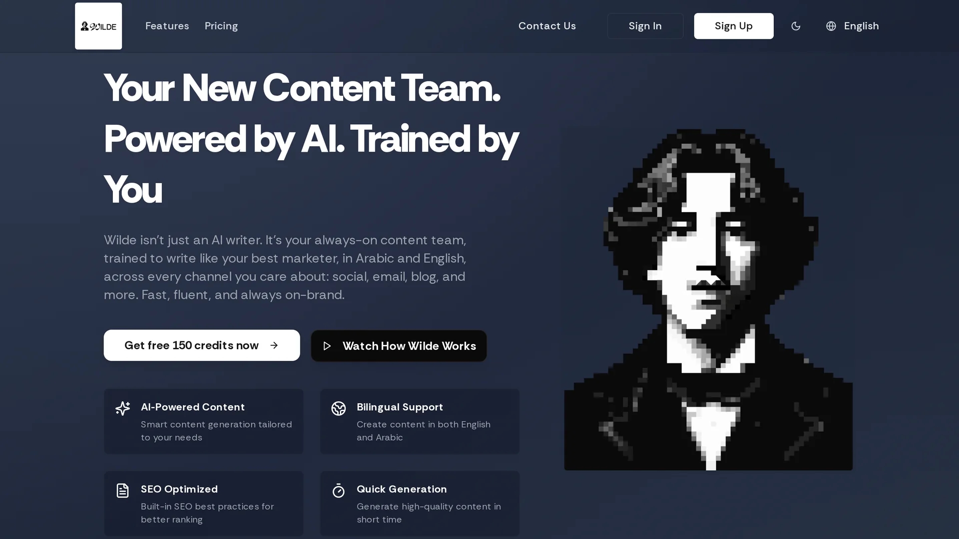 wilde-ai homepage